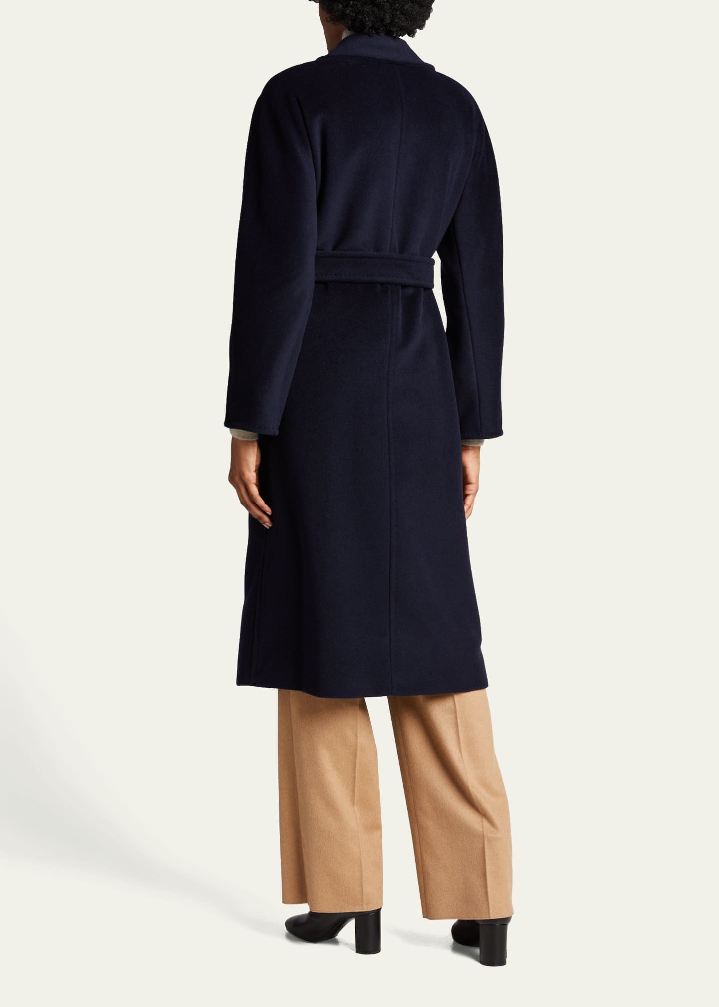 Max Mara Madame Belted Wool/Cashmere Coat Image 3 of 5