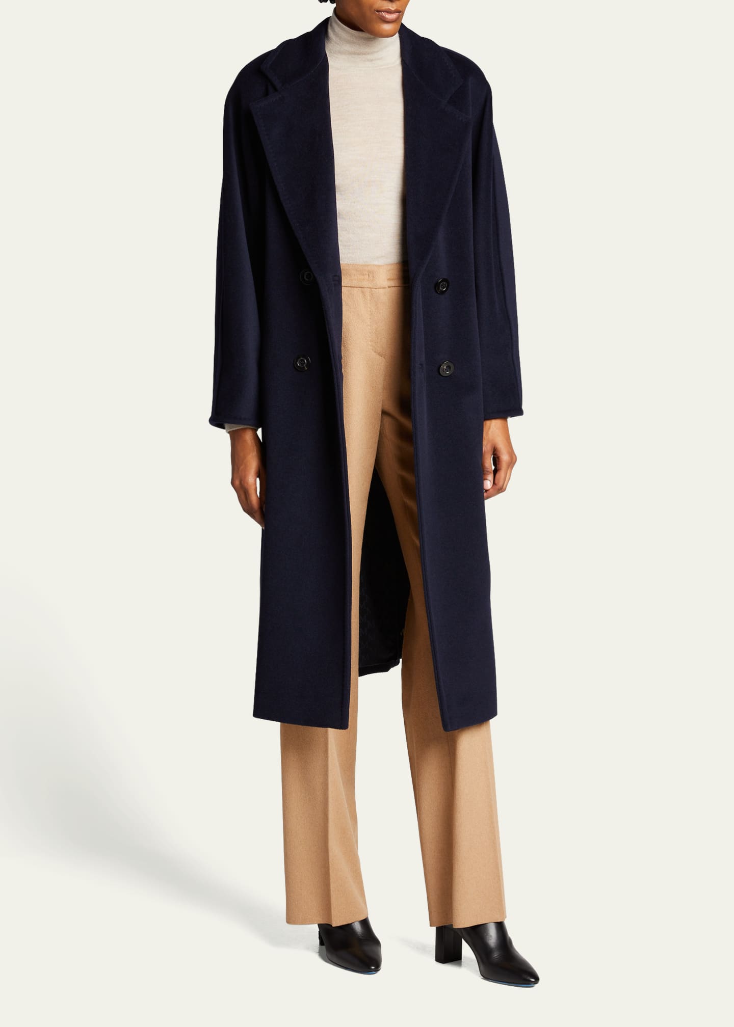Max Mara Madame Belted Wool/Cashmere Coat Image 4 of 5