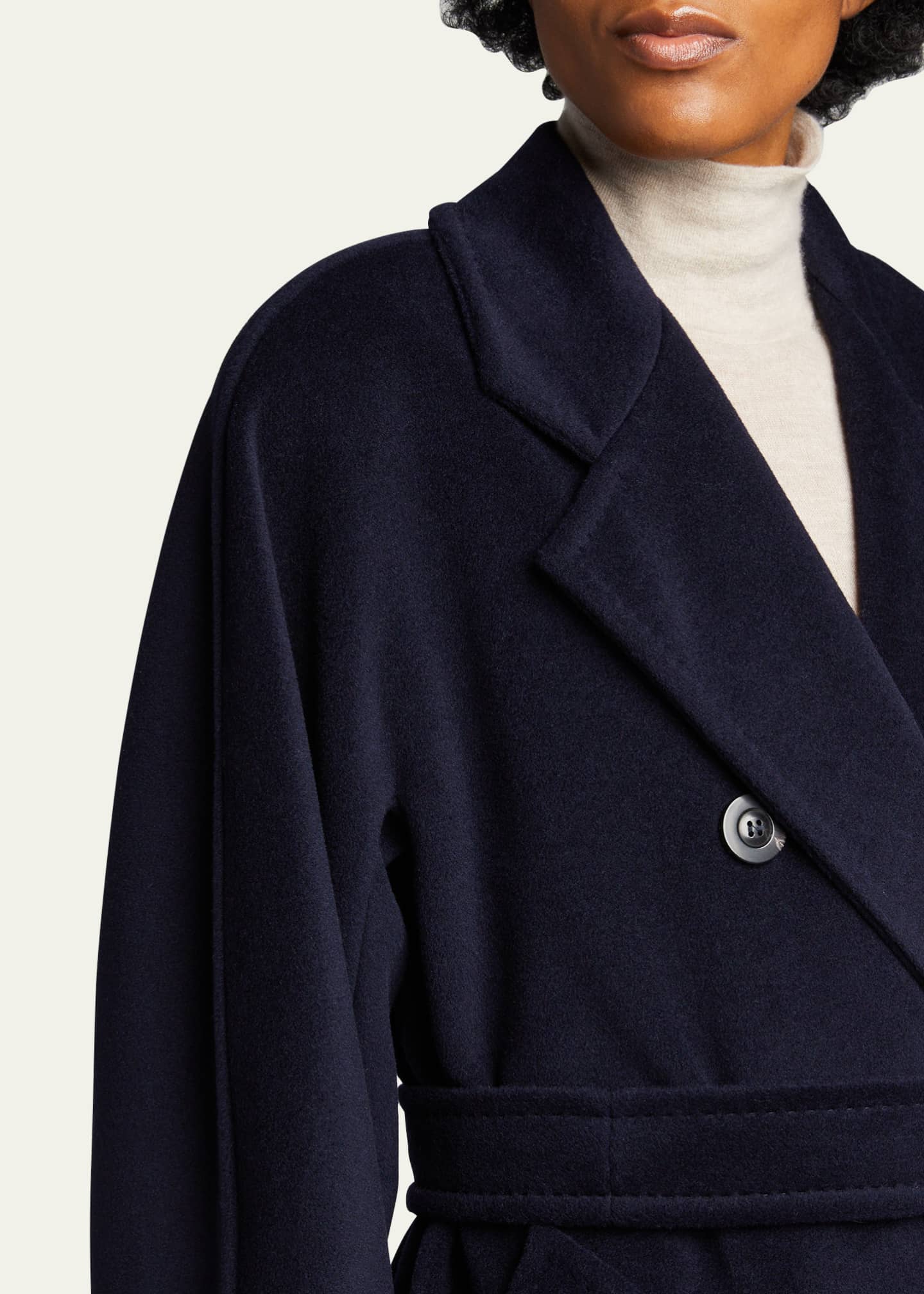 Max Mara Madame Belted Wool/Cashmere Coat - Bergdorf Goodman