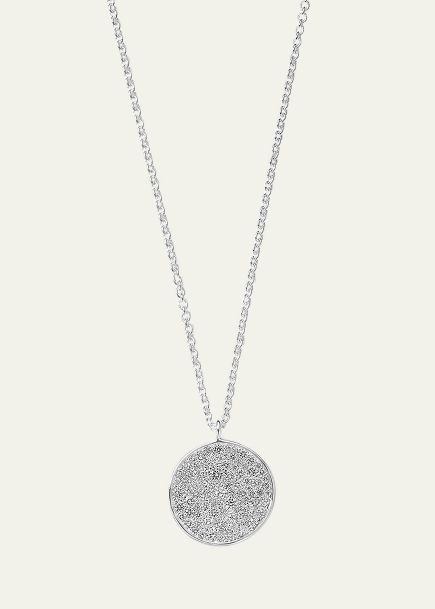 Ippolita Medium Flower Pendant Necklace in Sterling Silver with Diamonds Image 1 of 4