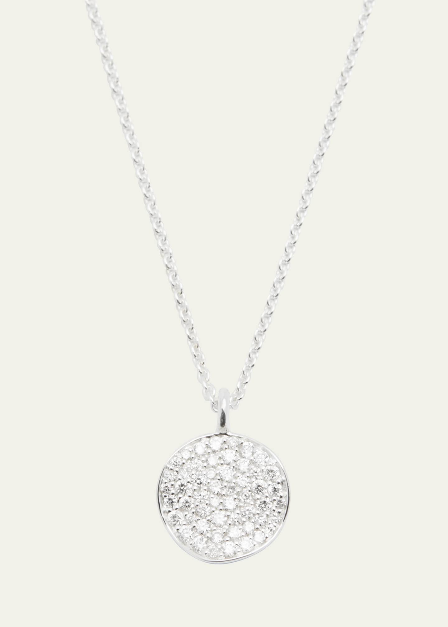 Ippolita Small Flower Pendant Necklace in Sterling Silver with Diamonds Image 1 of 4
