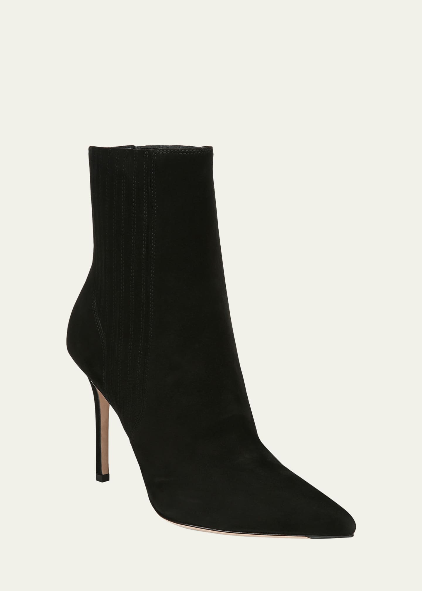 Veronica Beard Lisa Suede Stiletto Ankle Booties Image 2 of 5