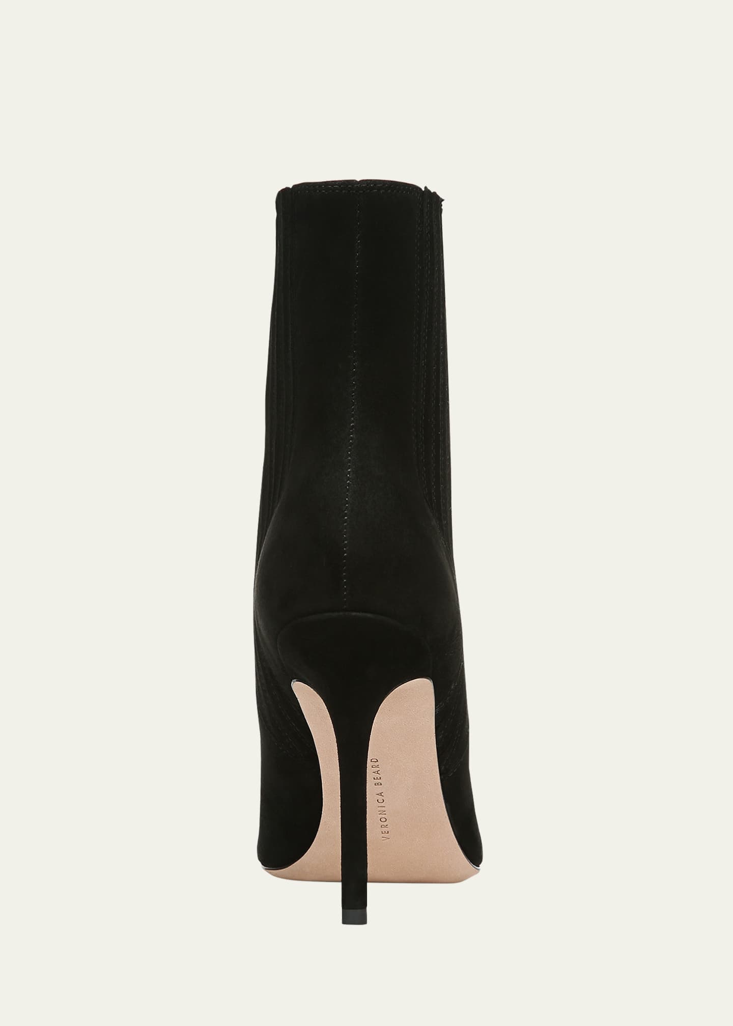 Veronica Beard Lisa Suede Stiletto Ankle Booties Image 3 of 5