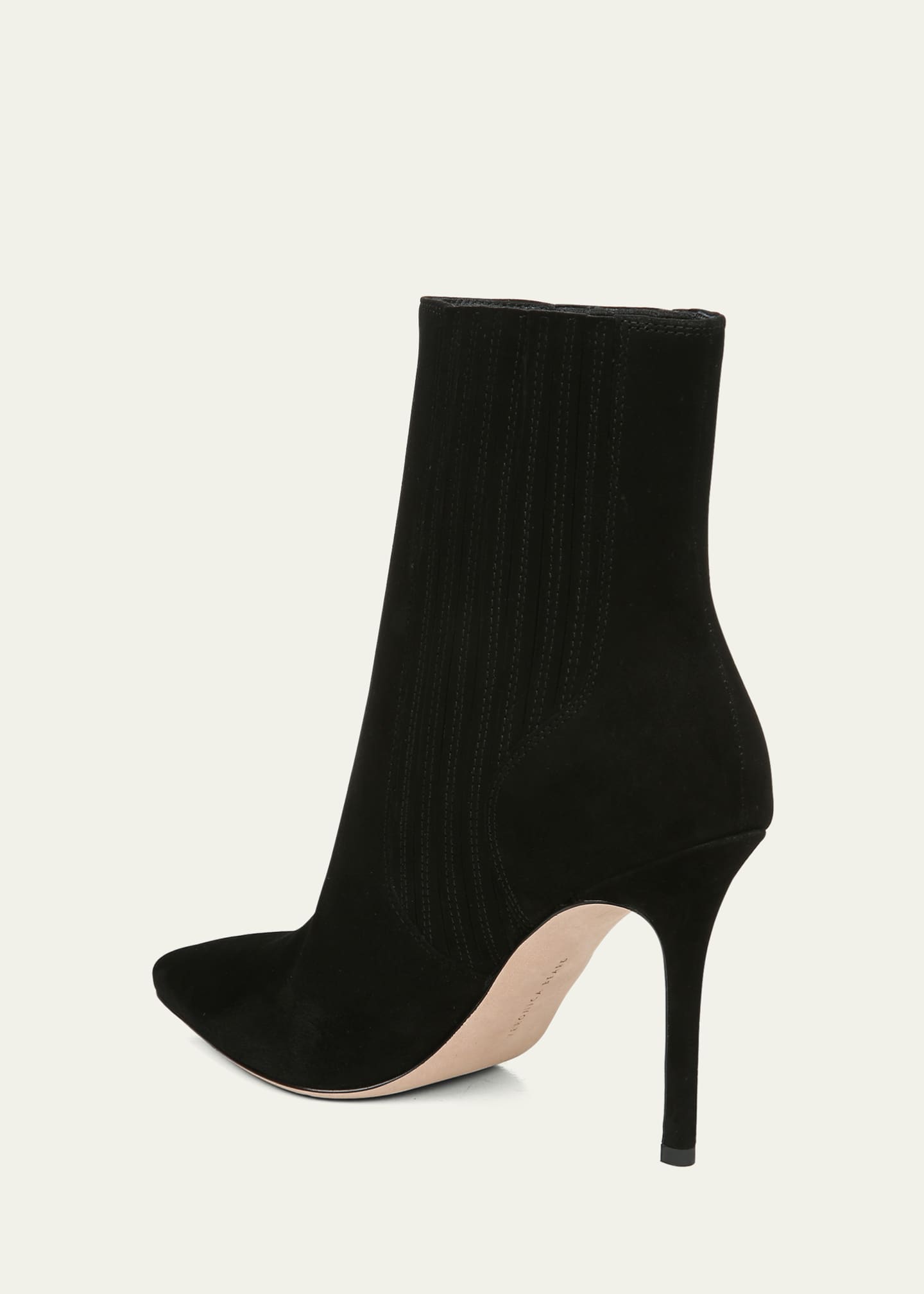 Veronica Beard Lisa Suede Stiletto Ankle Booties Image 4 of 5
