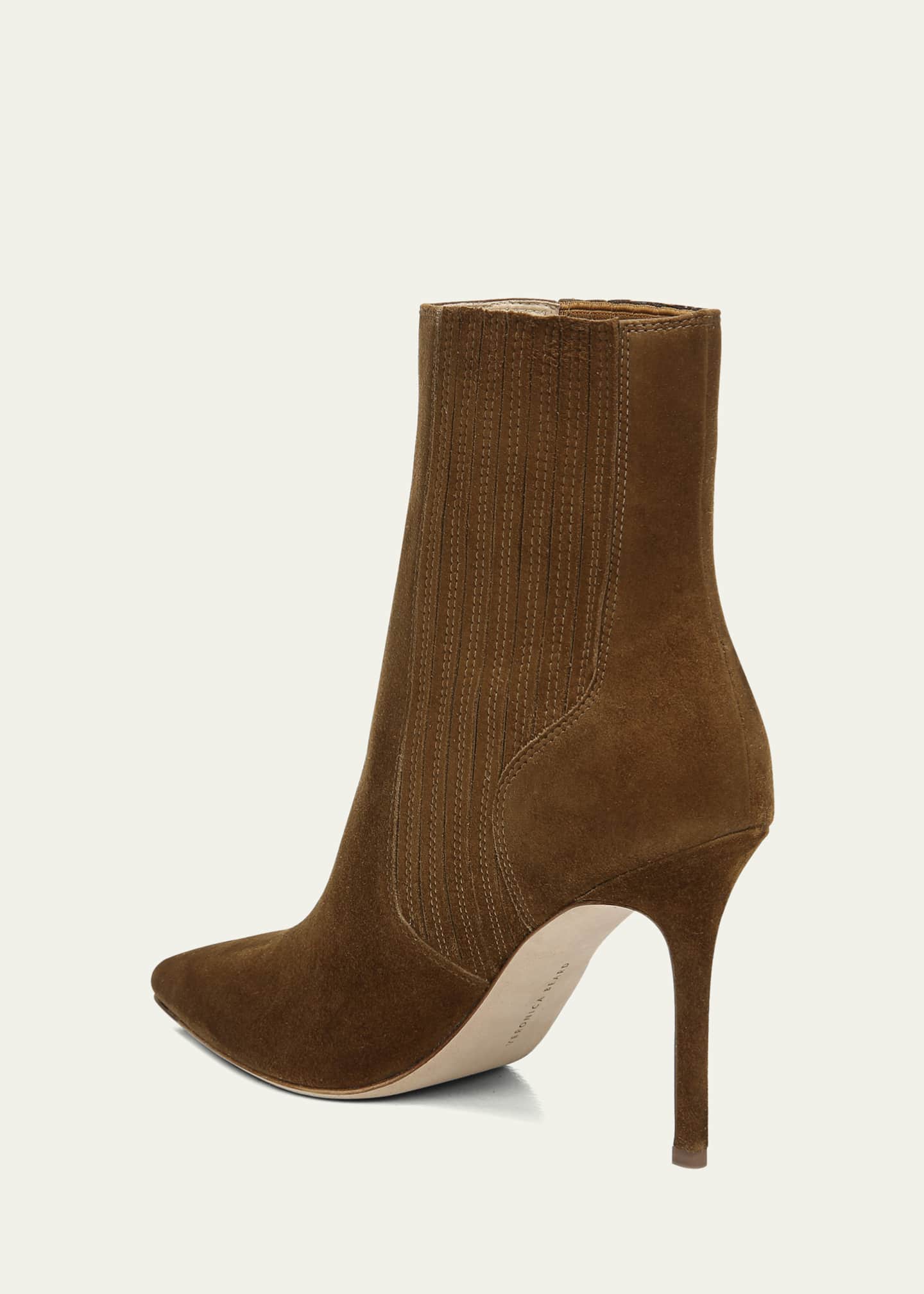 Veronica Beard Lisa Suede Stiletto Ankle Booties Image 4 of 5