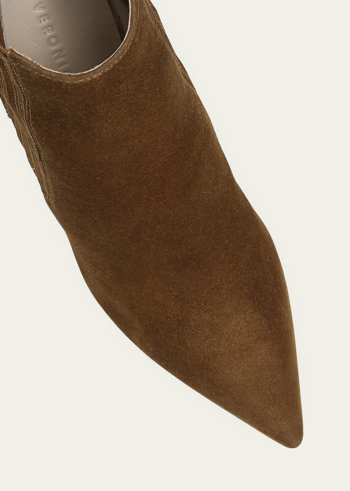 Veronica Beard Lisa Suede Stiletto Ankle Booties Image 5 of 5