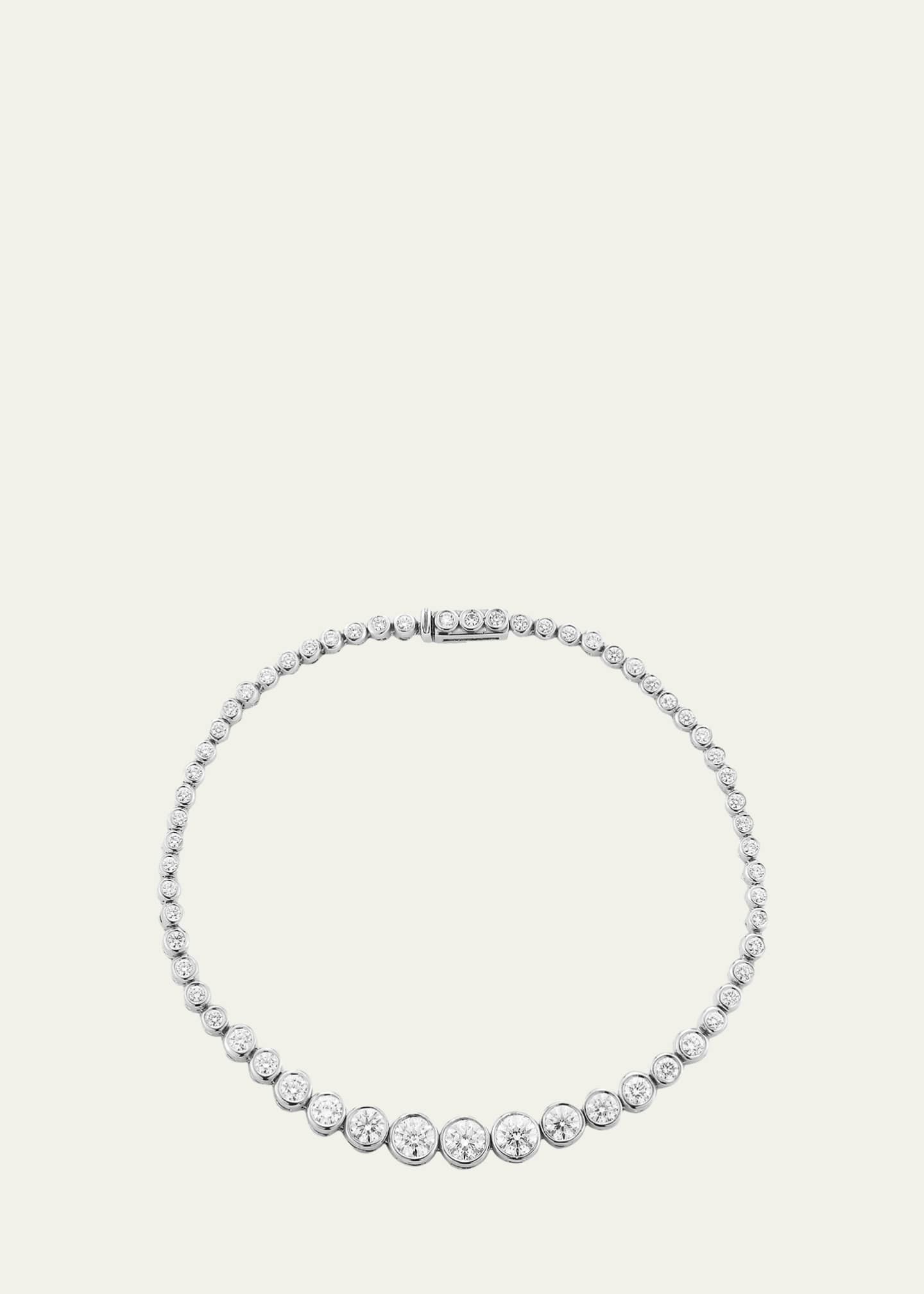 Jemma Wynne Prive Luxe White Gold Diamond Tennis Bracelet