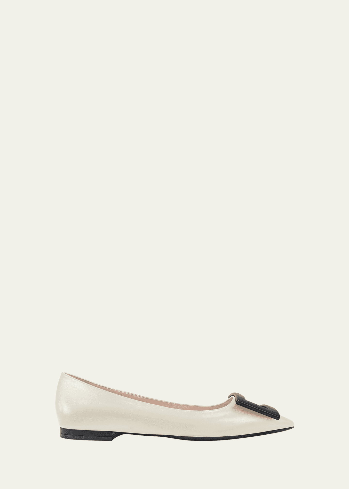 Roger Vivier Gommettine Buckle Ballerina Flats