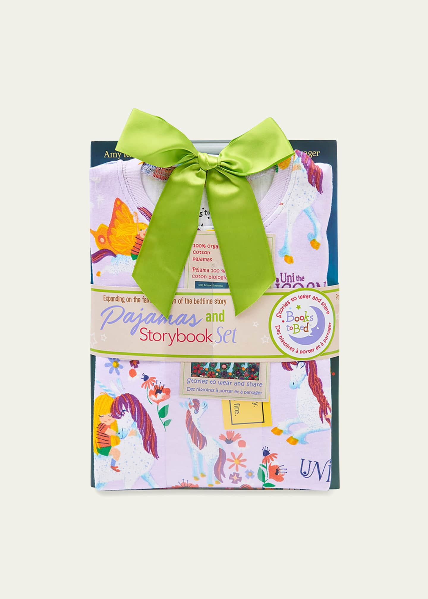 Books To Bed Kid's Uni the Unicorn Pajama & Book Gift Set, Size 2-6 Image 2 of 3