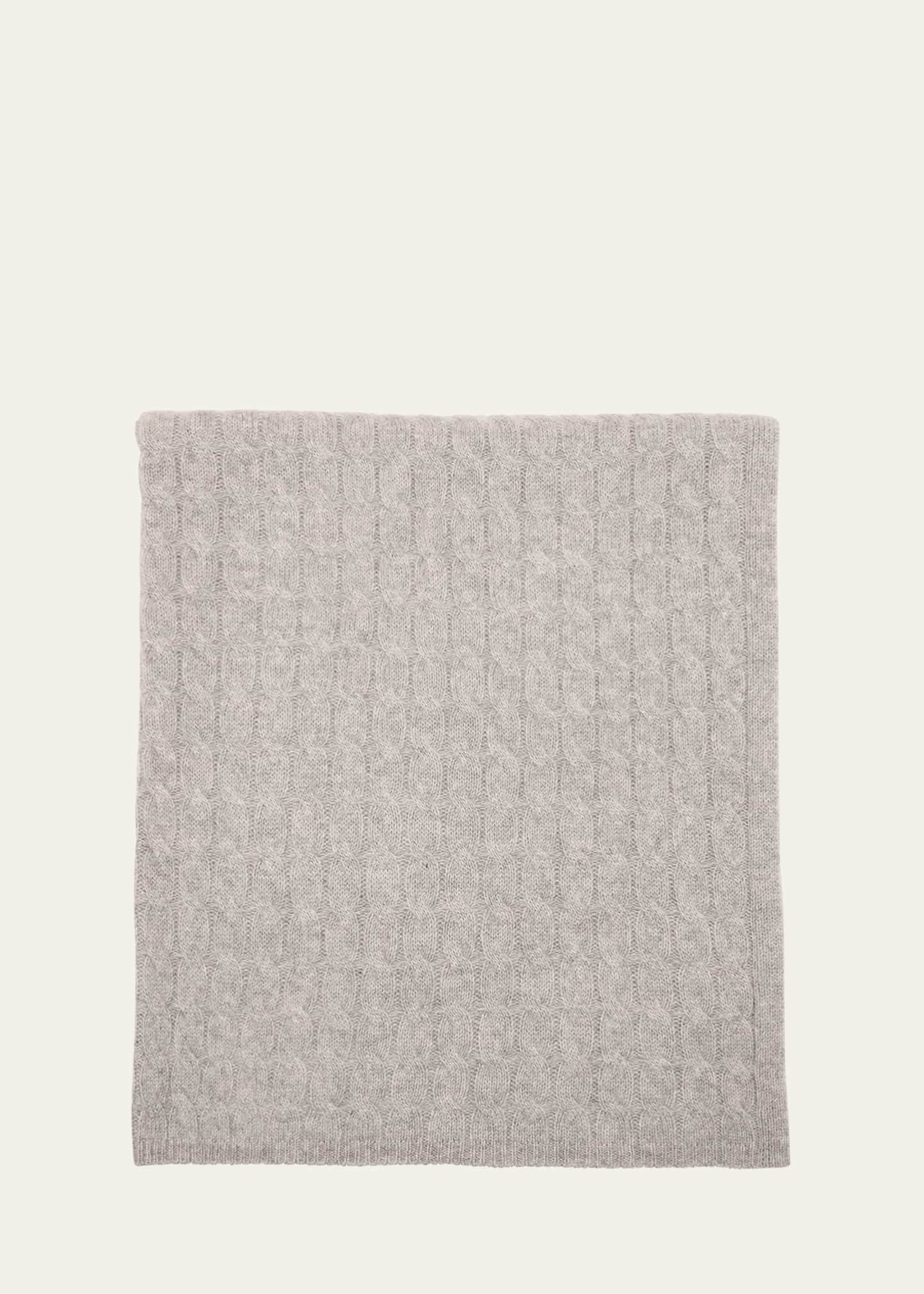 Sofia Cashmere Cashmere Cable Blanket
