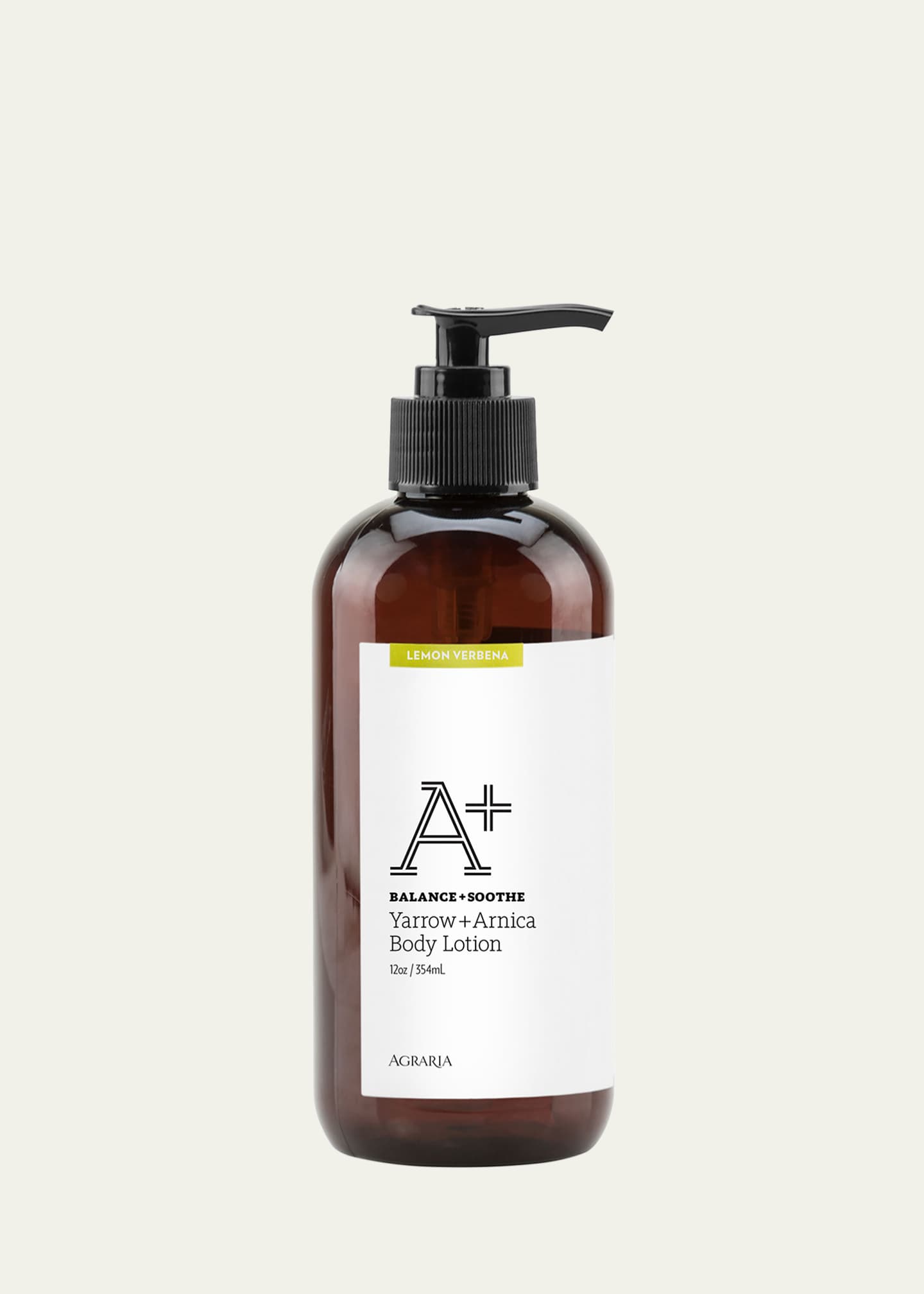 Agraria 12 oz. Lemon Verbena A+ Yarrow + Arnica Body Lotion