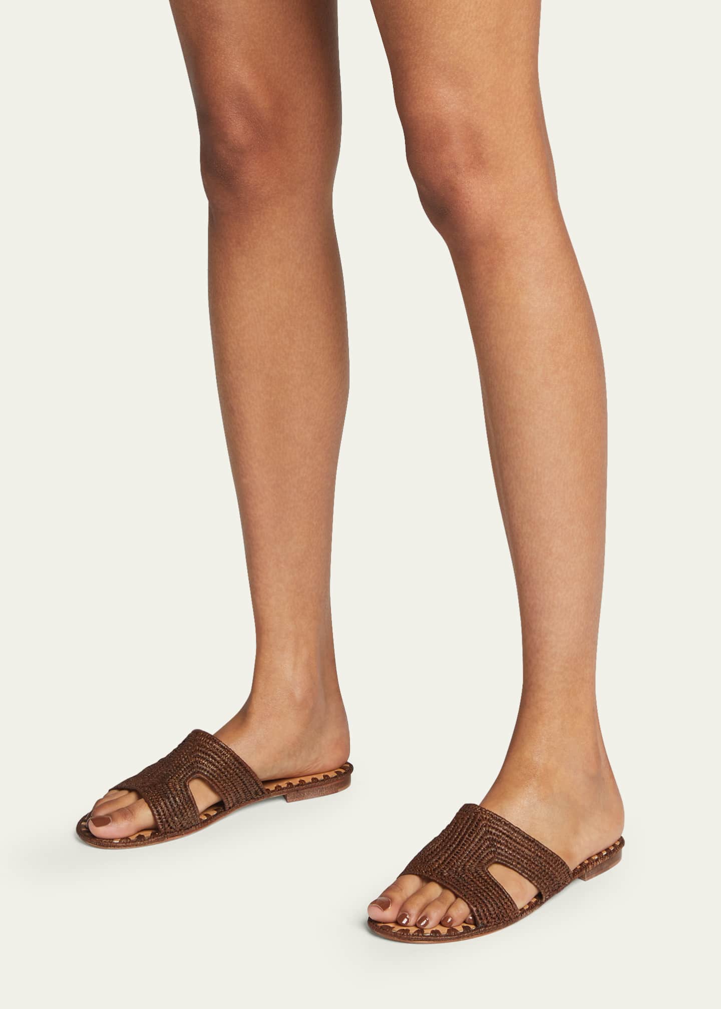 Carrie forbes raffia slides on sale
