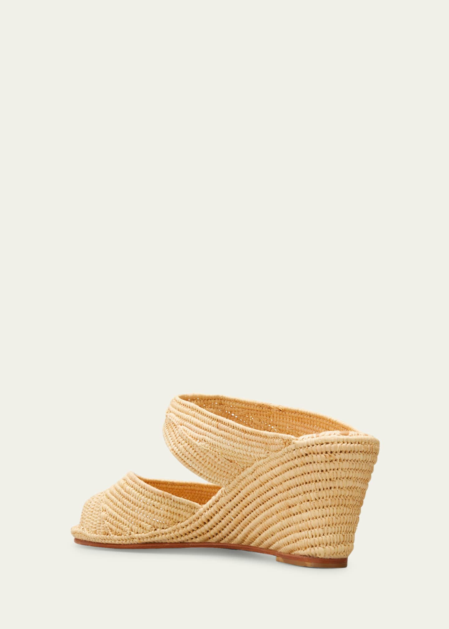Carrie Forbes Houcine Raffia Wedge Sandals Image 4 of 5