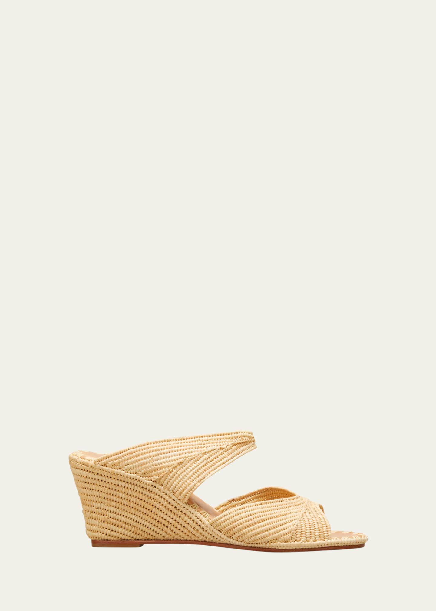 Carrie Forbes Houcine Raffia Wedge Sandals Image 1 of 5