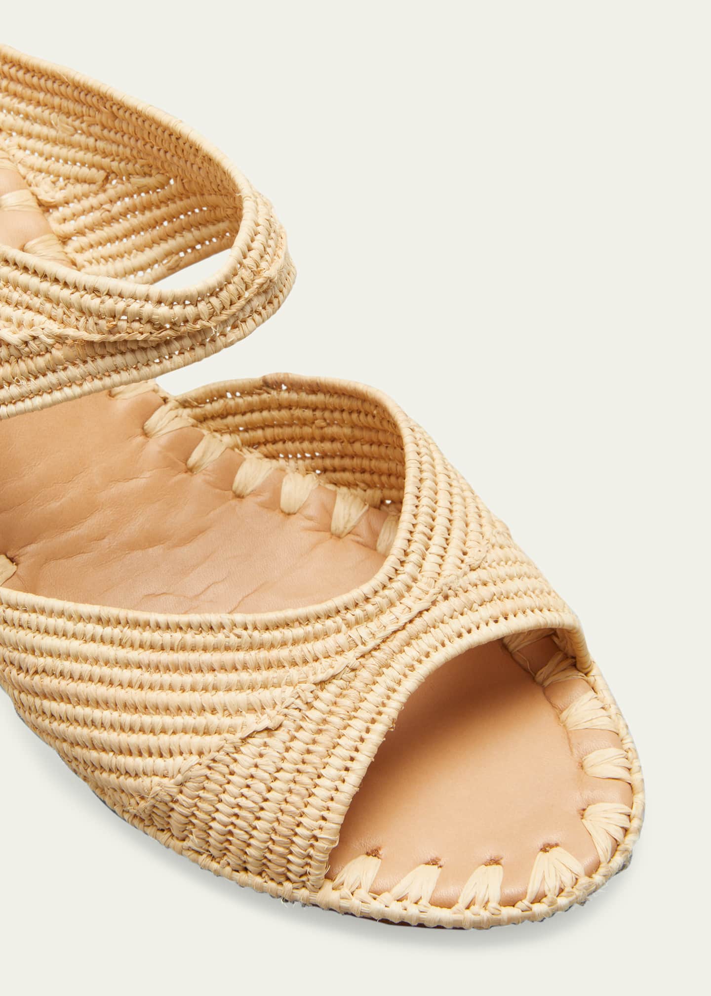 Carrie Forbes Houcine Raffia Wedge Sandals Image 5 of 5