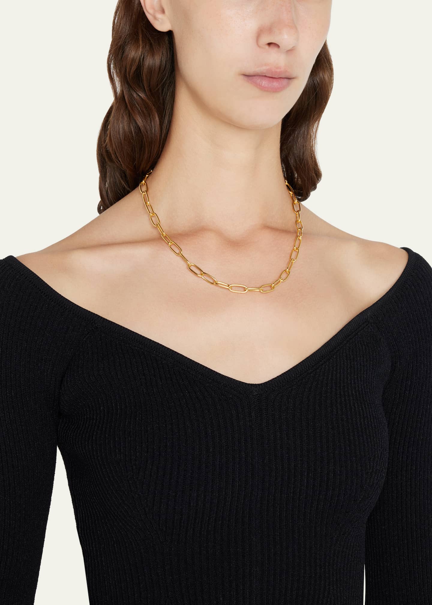 Ben Amun Oval Link Chain Necklace 18