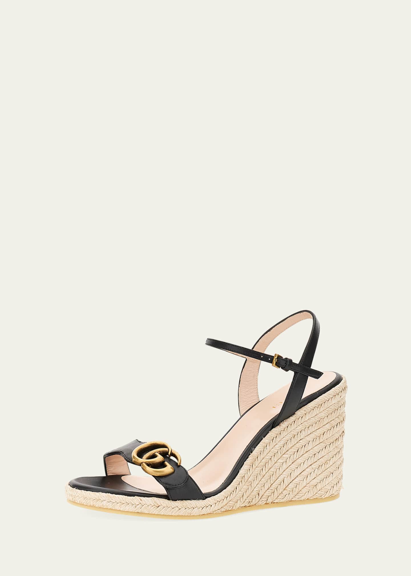 Gucci Aitana GG Wedge Espadrille Sandals - Bergdorf Goodman