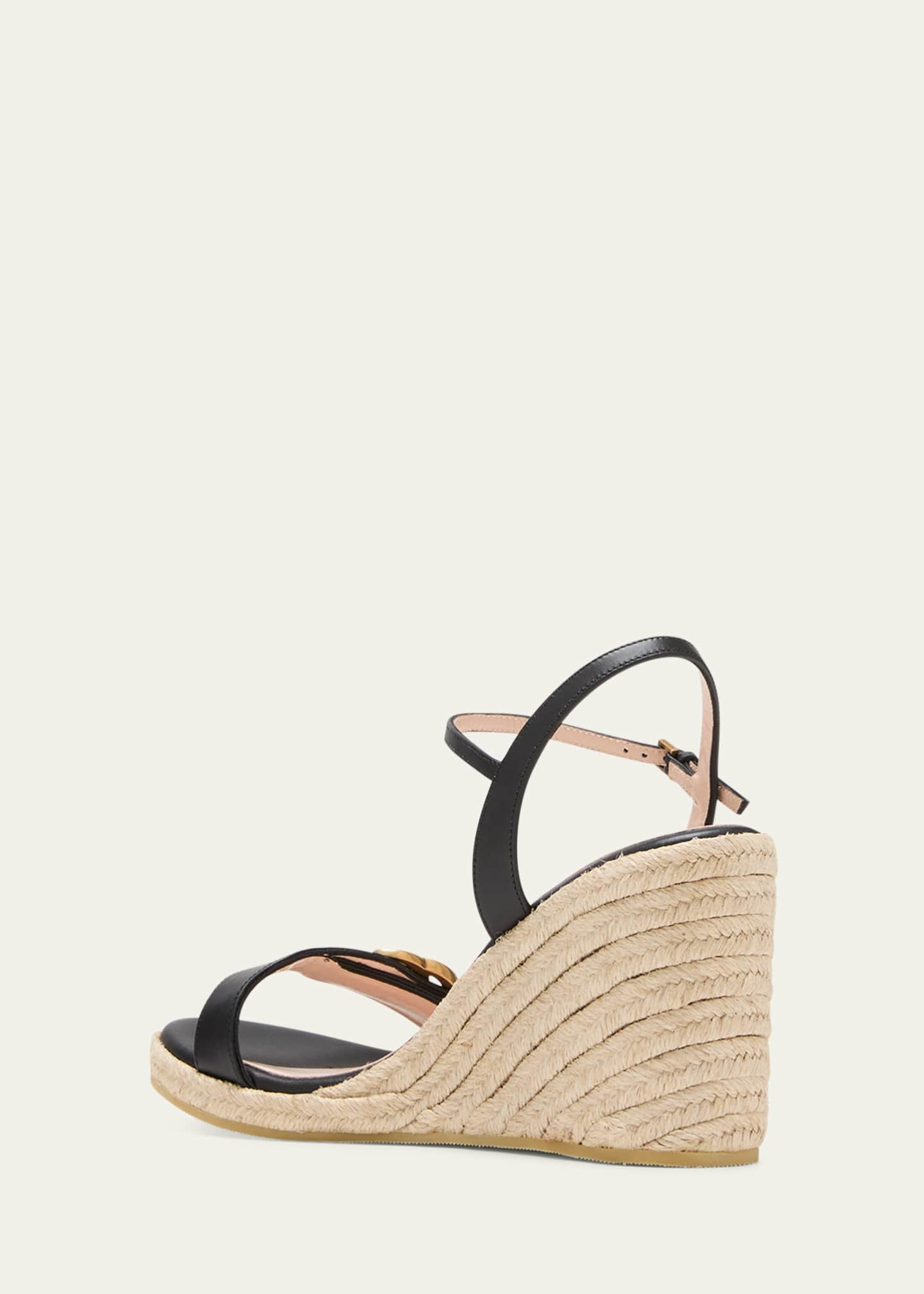 Gucci Aitana Espadrille Wedge Sandals