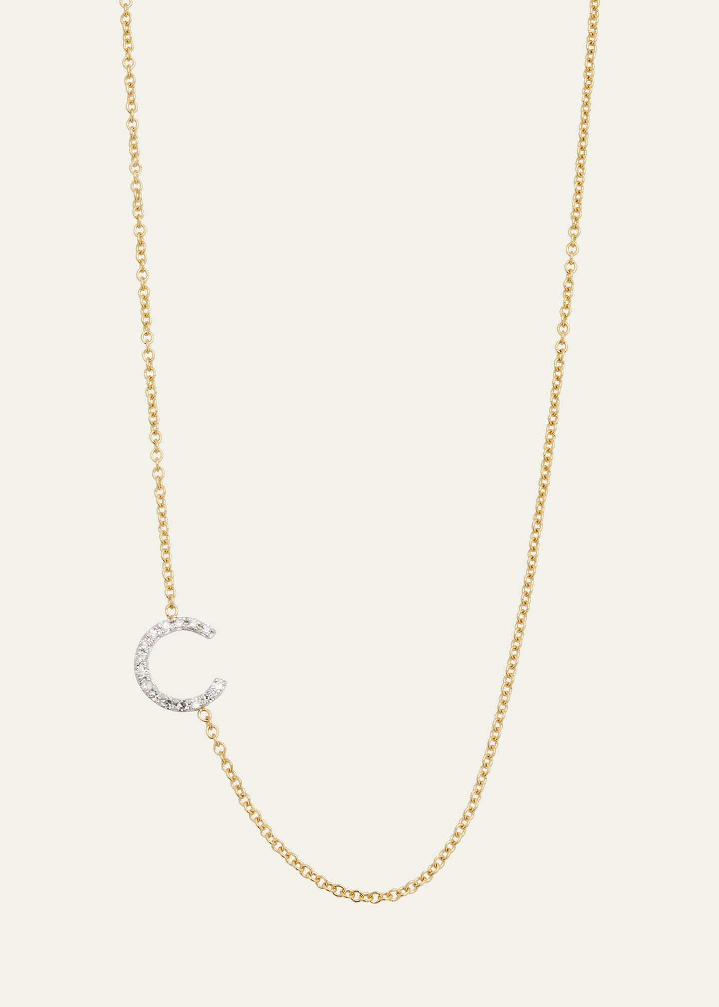 Zoe lev diamond initial necklace store