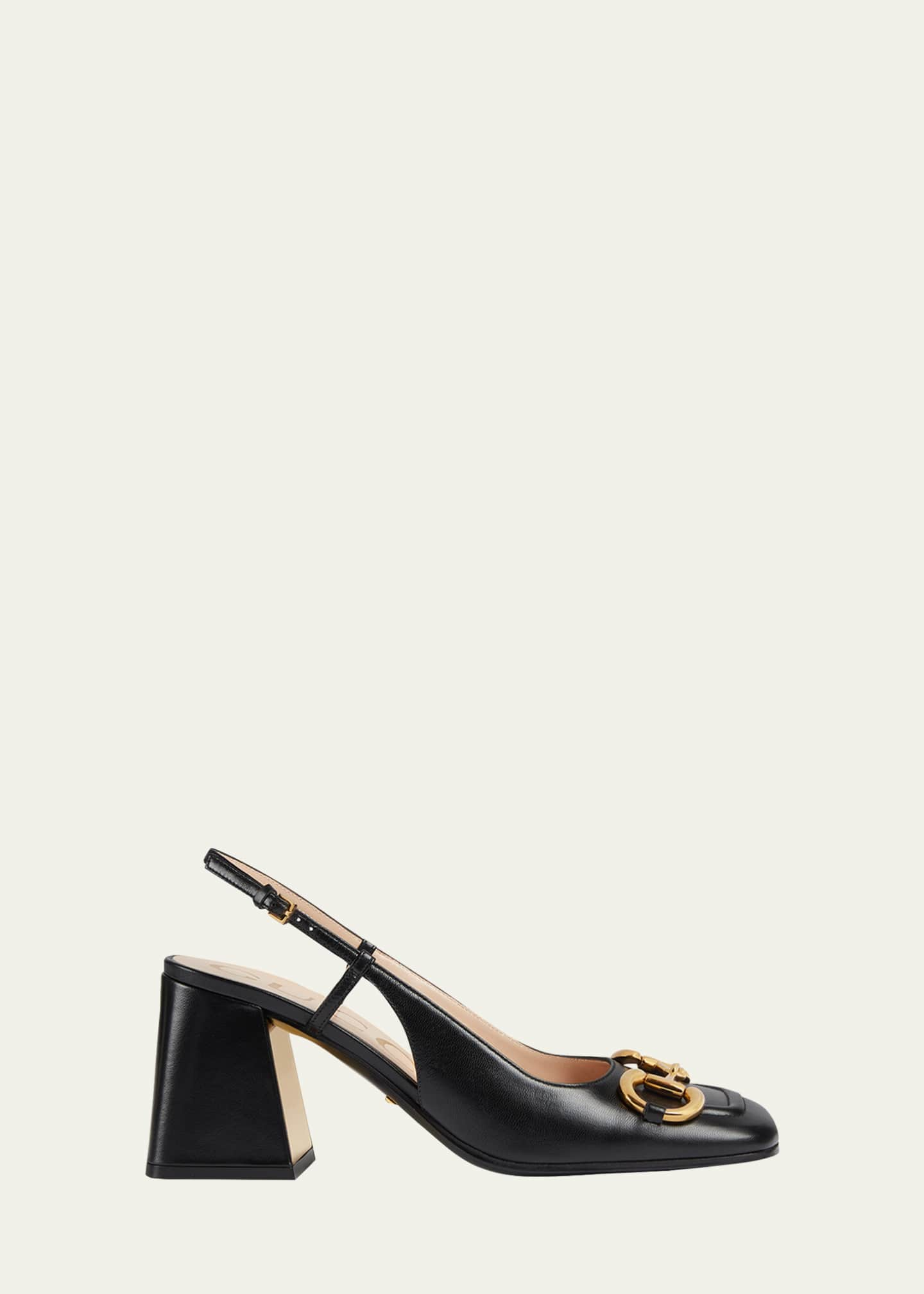 Gucci Baby Horse Bit Slingback Pumps - Bergdorf Goodman