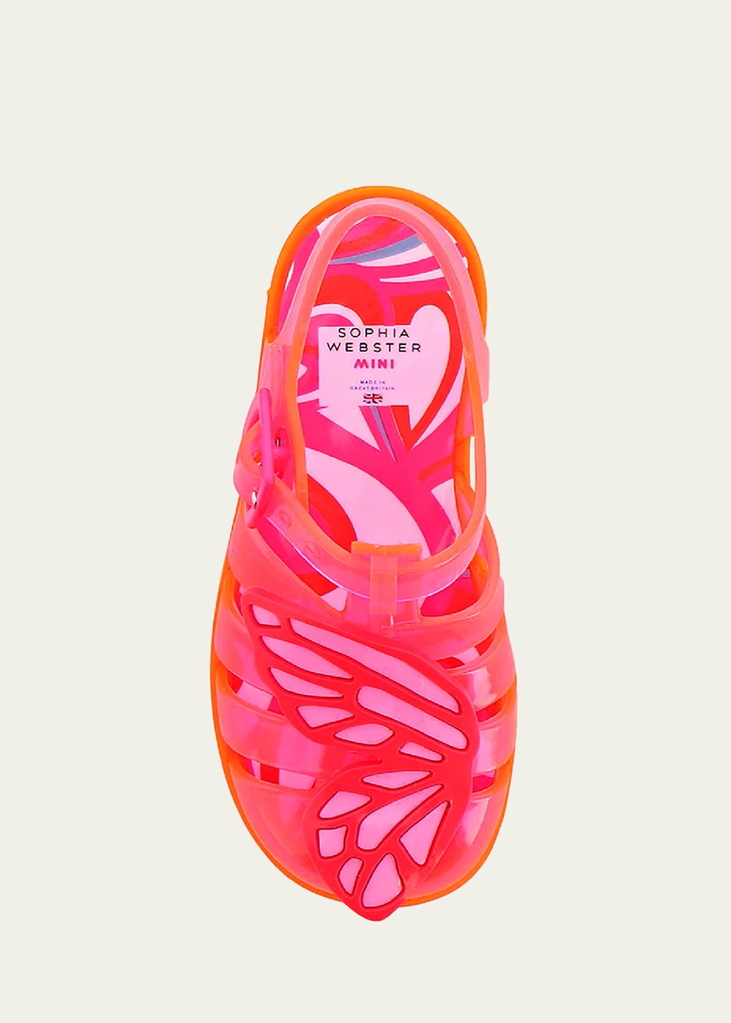 Sophia Webster Girl s Butterfly Jelly Caged Sandals Baby Toddlers