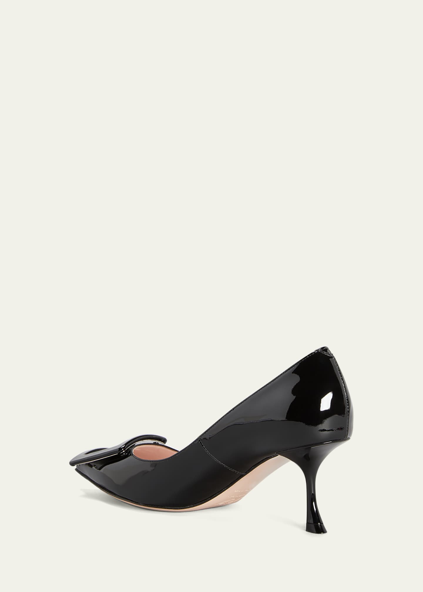 Roger Vivier 65mm Patent Buckle Pumps - Bergdorf Goodman