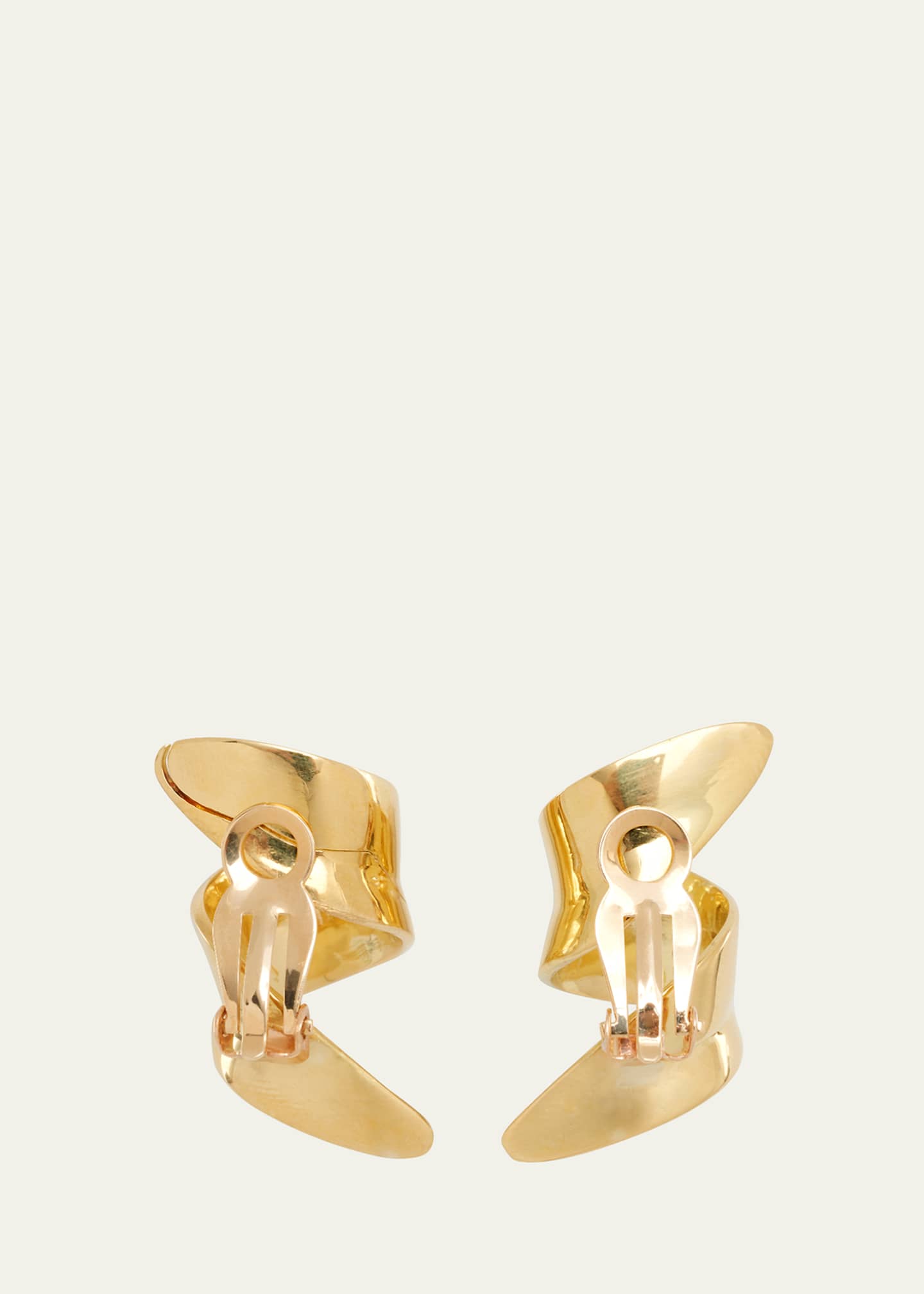 Patricia von Musulin Ribbon Clip Earrings in 18K Gold - Bergdorf Goodman