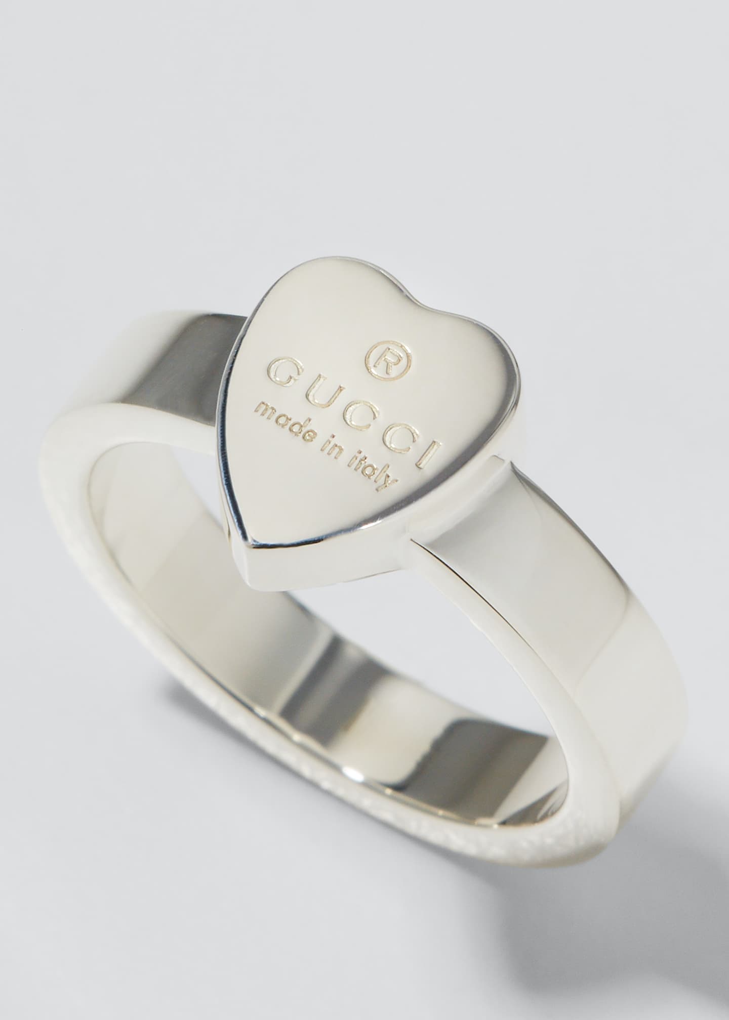 Gucci ring silver heart outlet