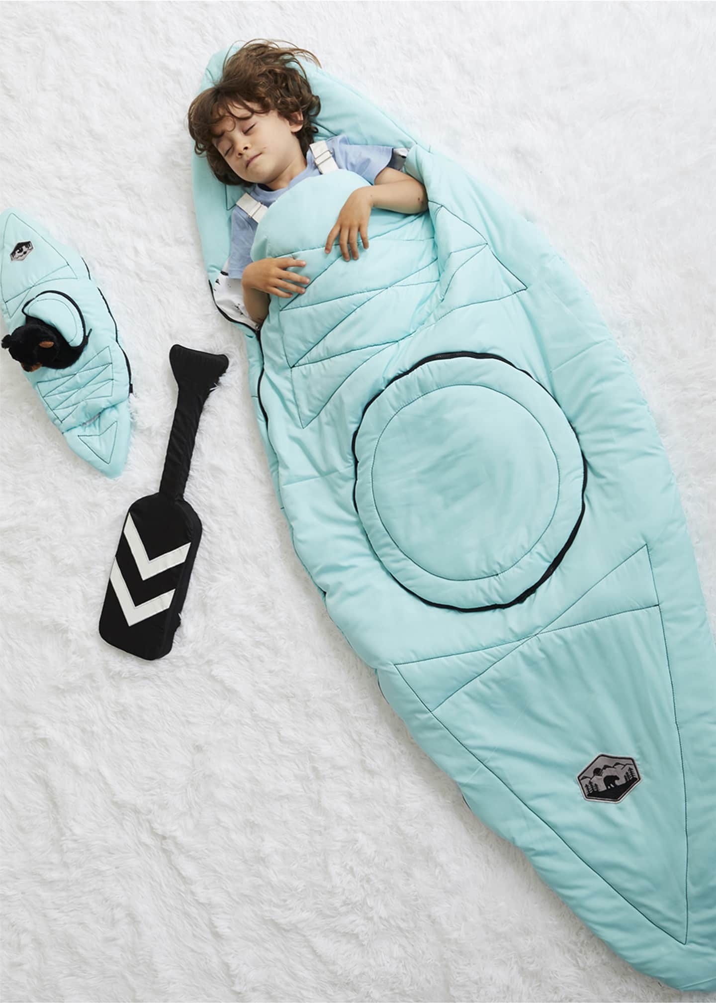 Wonder Wise Kids Kayak Sleeping Bag With Oar Pillow Bergdorf Goodman