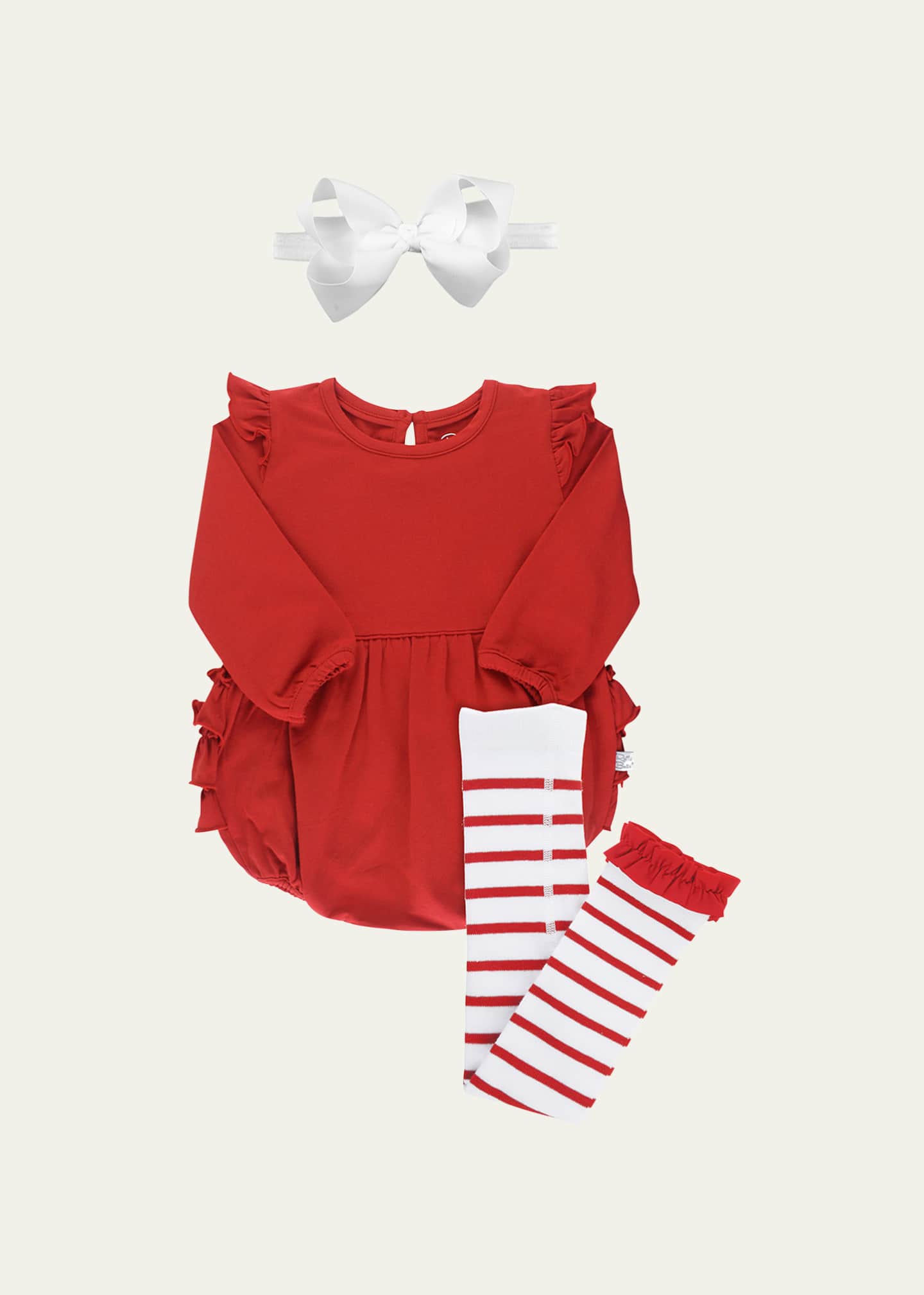Girls Cottage Tea Time Waist Ruffle Romper by RuffleButts