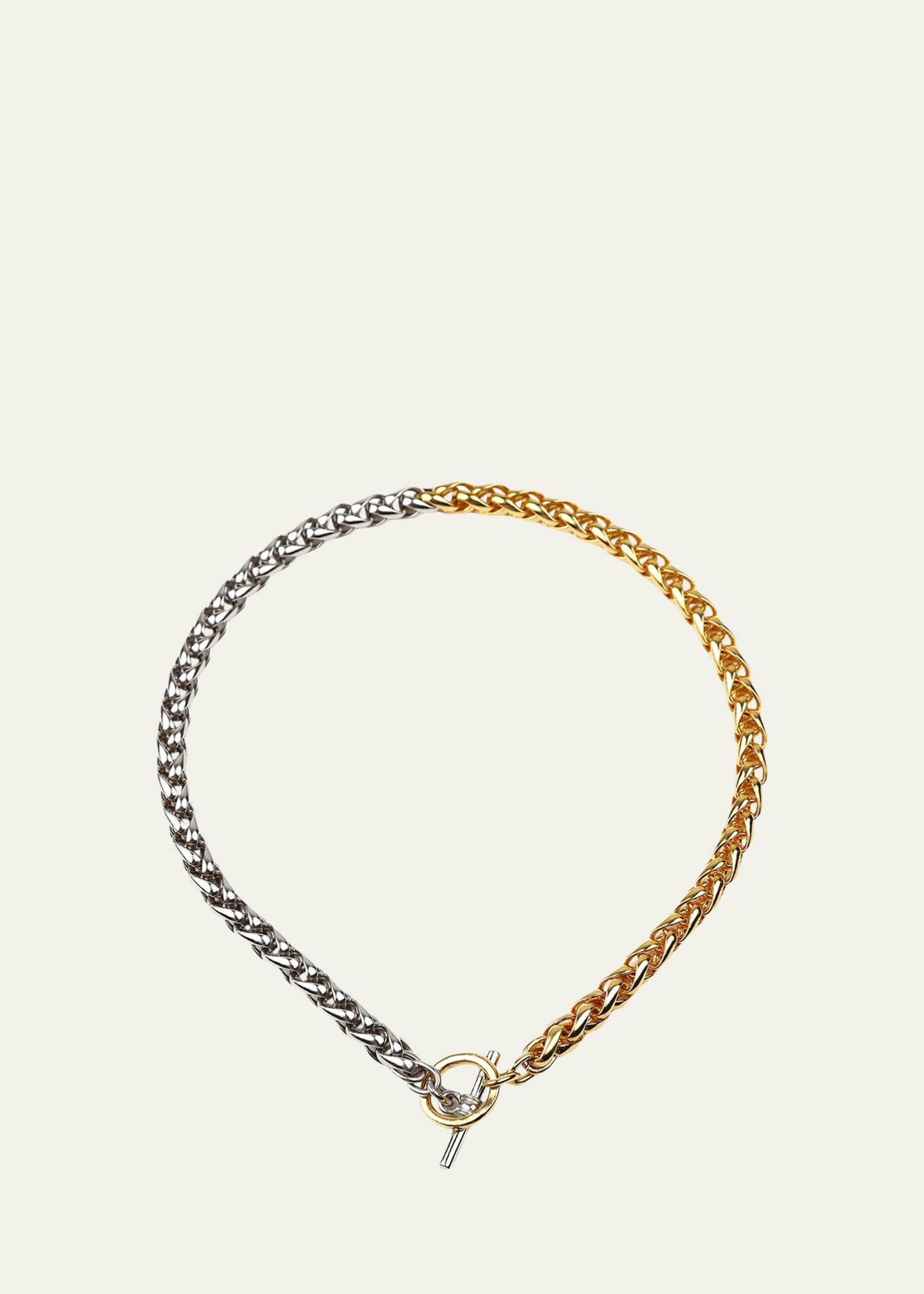 Ben-Amun Two-Tone Twist Link Necklace
