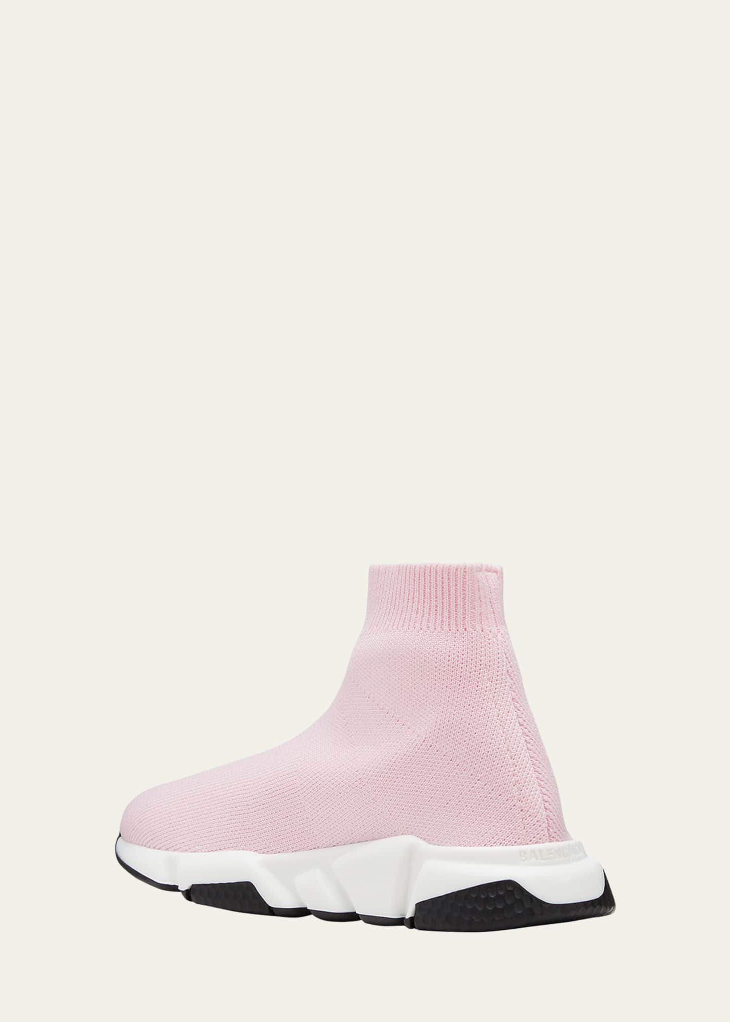 Balenciaga Kid's Knit Sock Trainer Sneakers, Pink - Bergdorf Goodman