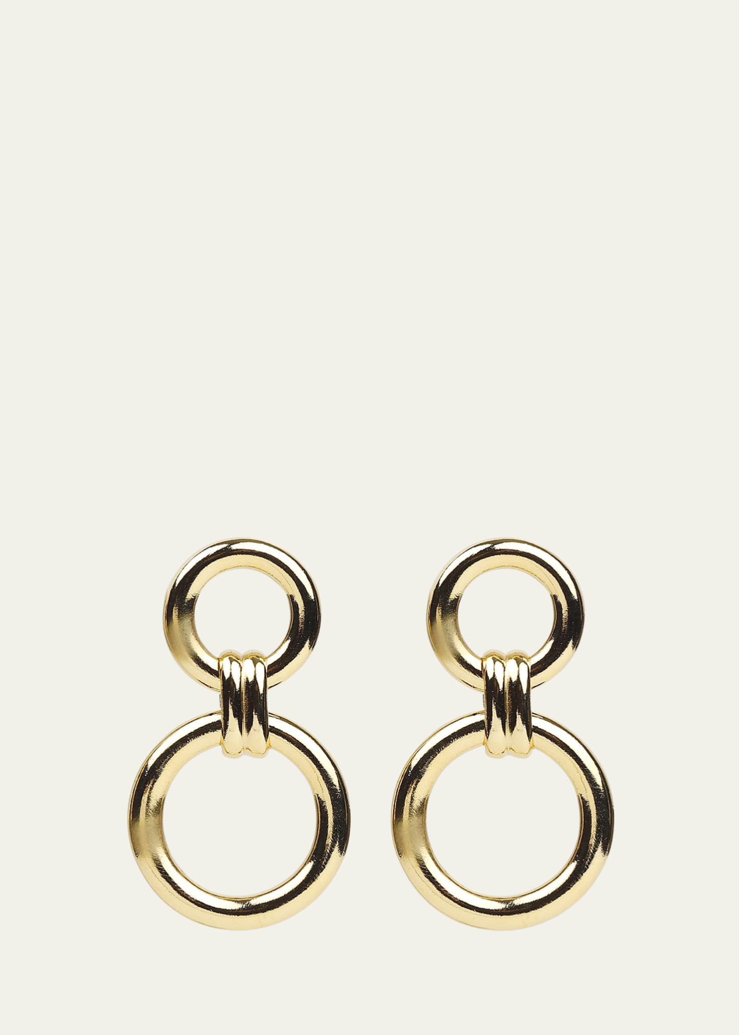 Ben-Amun Circle Post and Drop Earrings