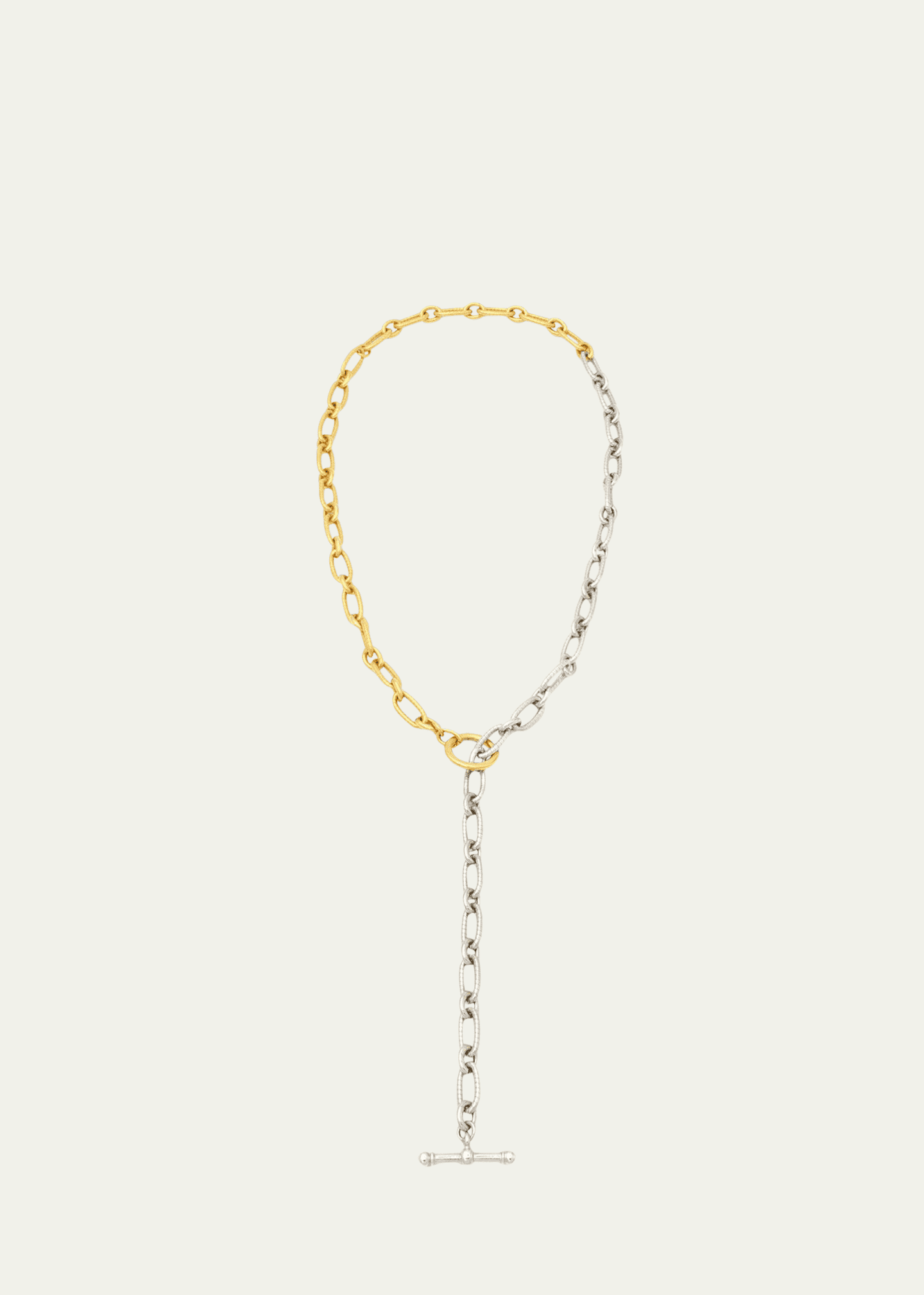 Ben-Amun Long Two-Tone Textured Necklace Image 1 of 5