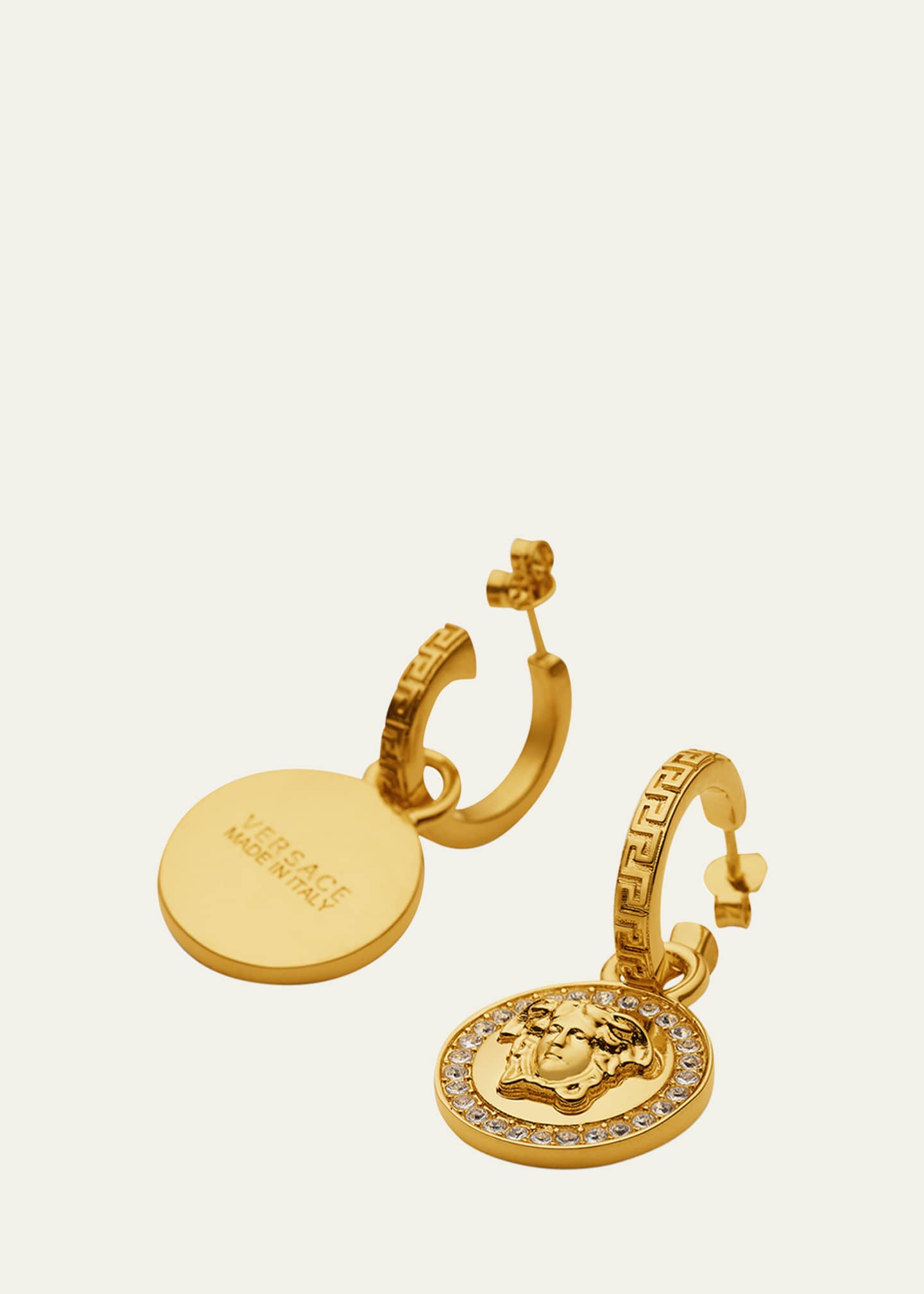 Versace Medusa Hoop Drop Earrings - Bergdorf Goodman
