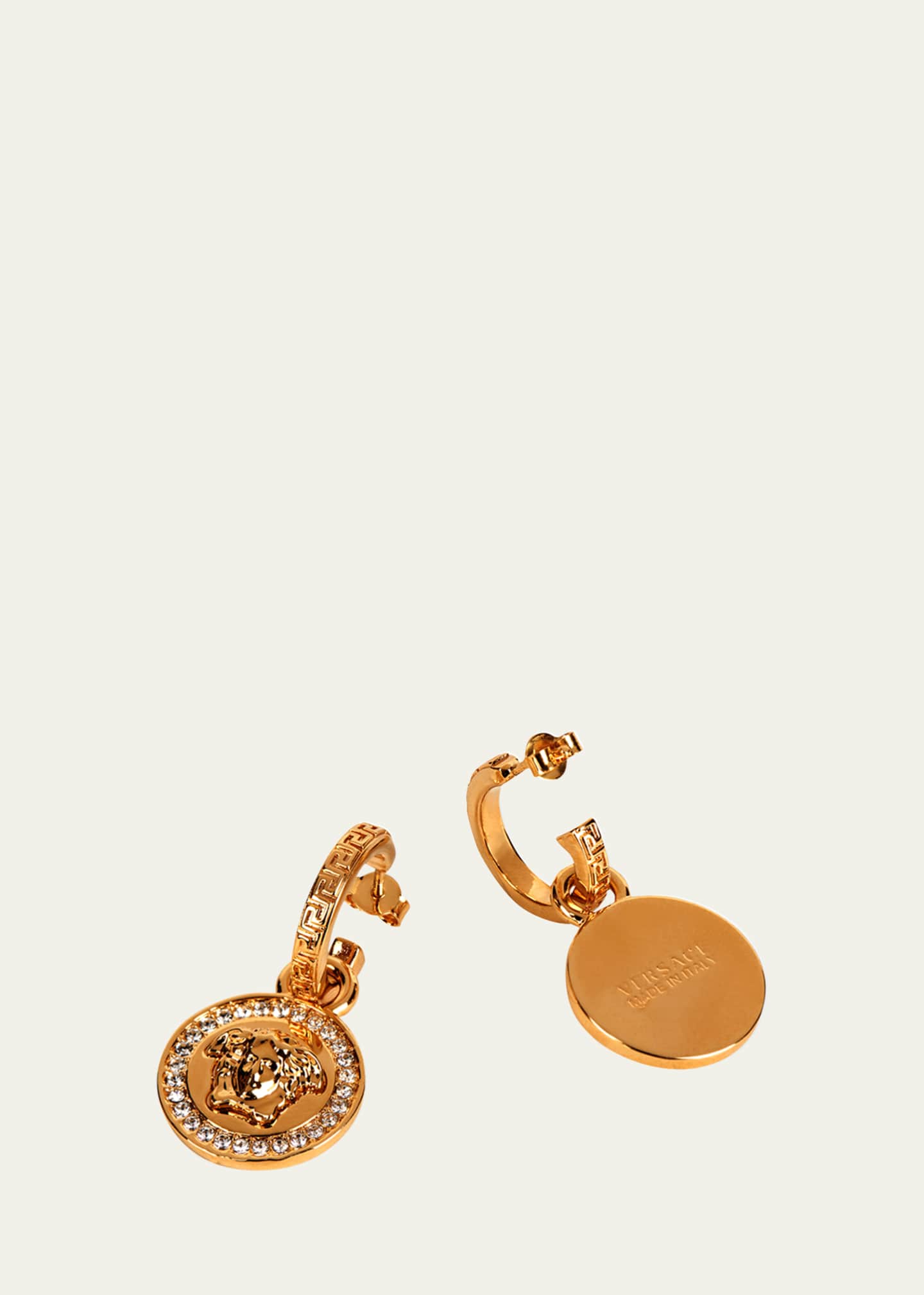 Versace medusa hoop earrings Clearance