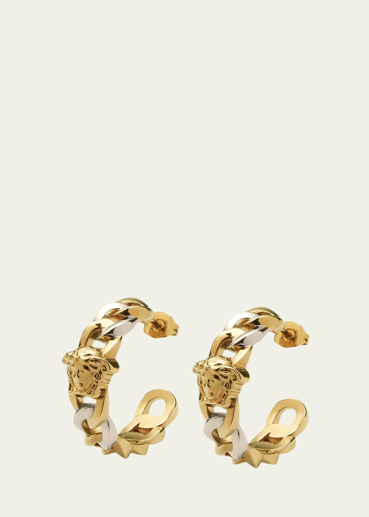 Logo earrings in gold - Versace