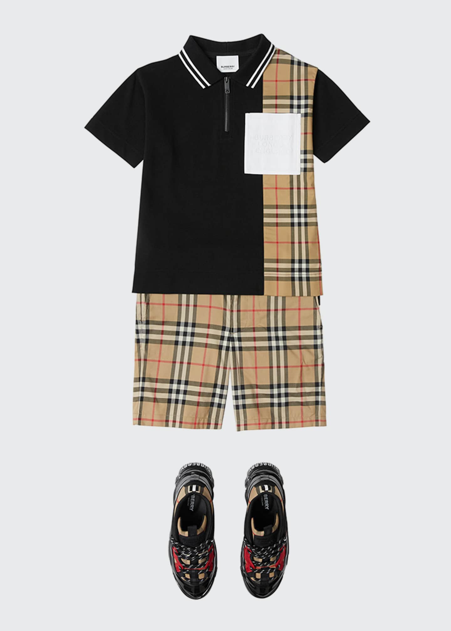 Burberry Boy's Matthew Vintage Check Polo Shirt, Size 3-12 - Bergdorf ...