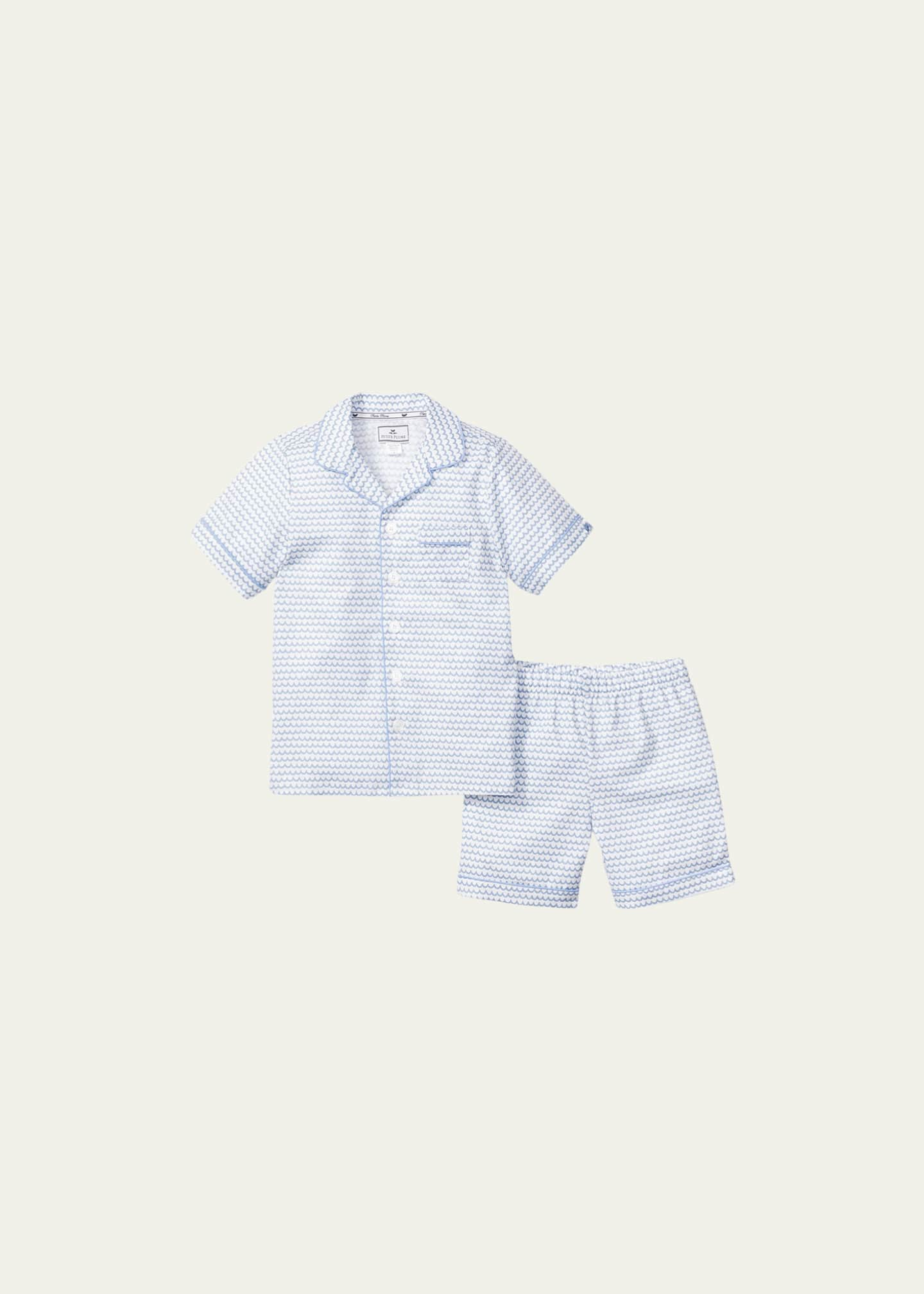 Petite Plume Kid's La Mer Classic Pajama Shorts Set, Size 6M-14 - Bergdorf  Goodman