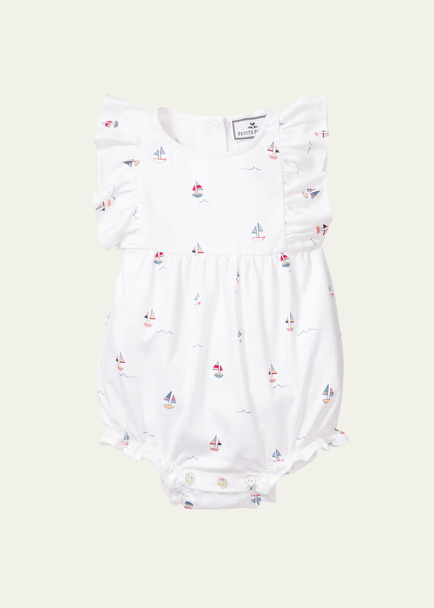 Analogie Boating Crew Bubble Romper - Fresh Blue