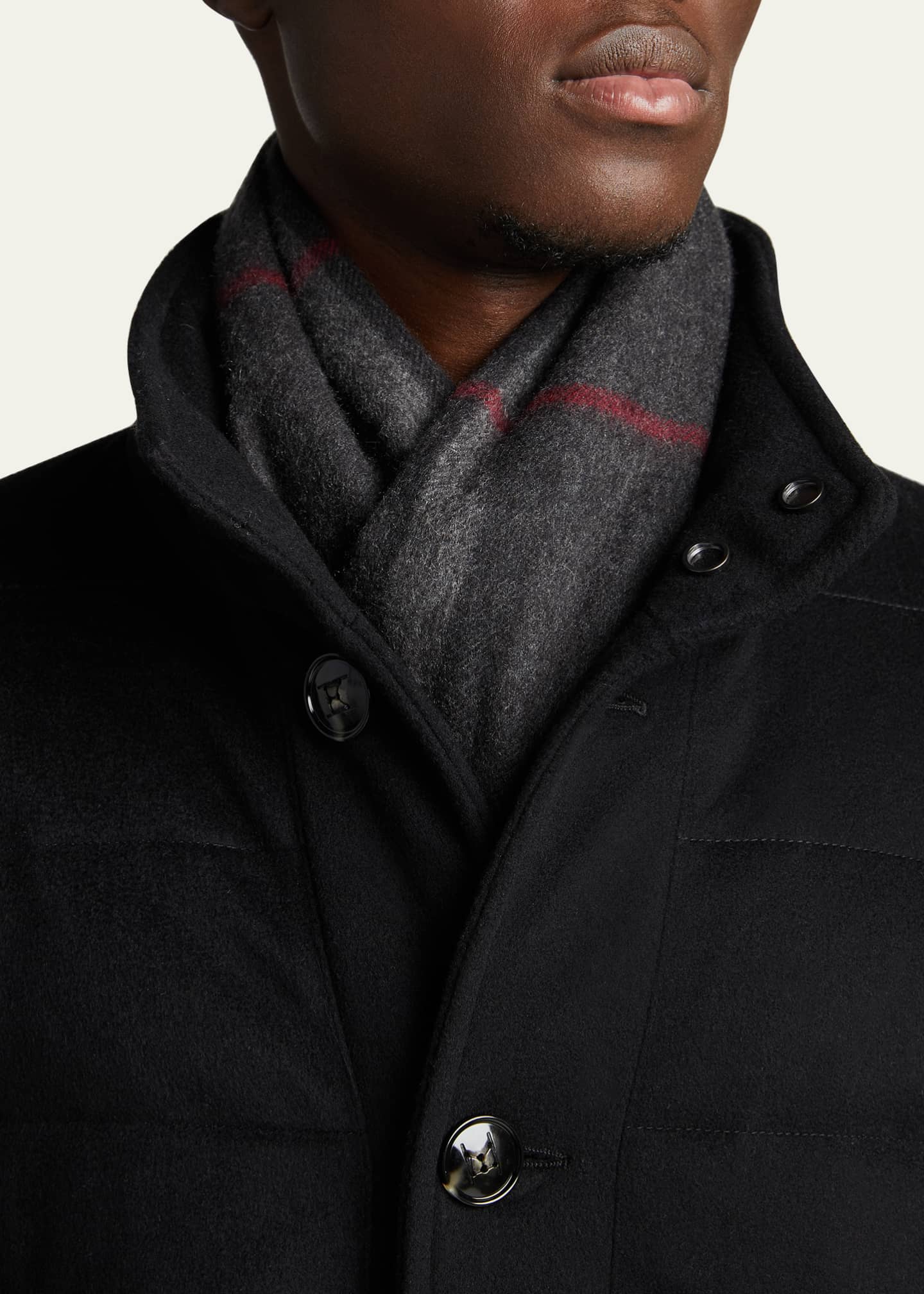 Burberry double deals fringe scarf