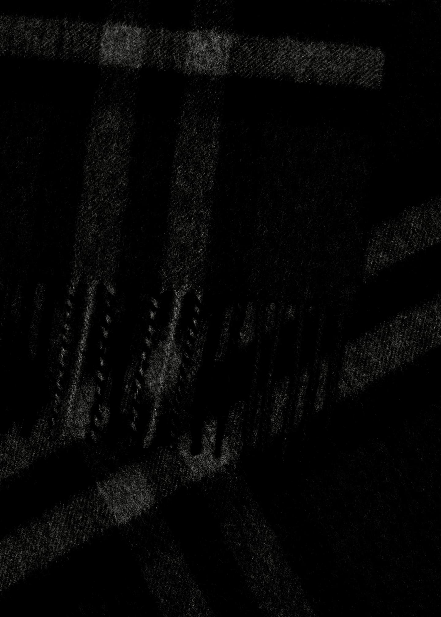 Burberry Men's Classic Check Cashmere Fringe Scarf Image 4 of 4