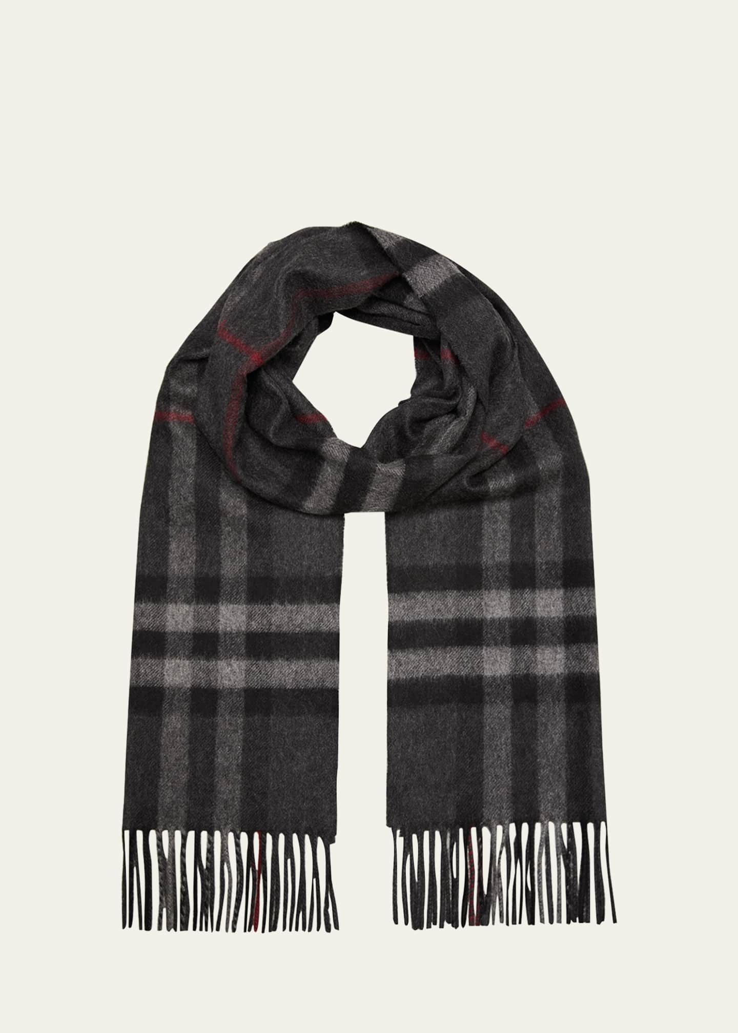 Shop Burberry The Classic Check Cashmere Scarf