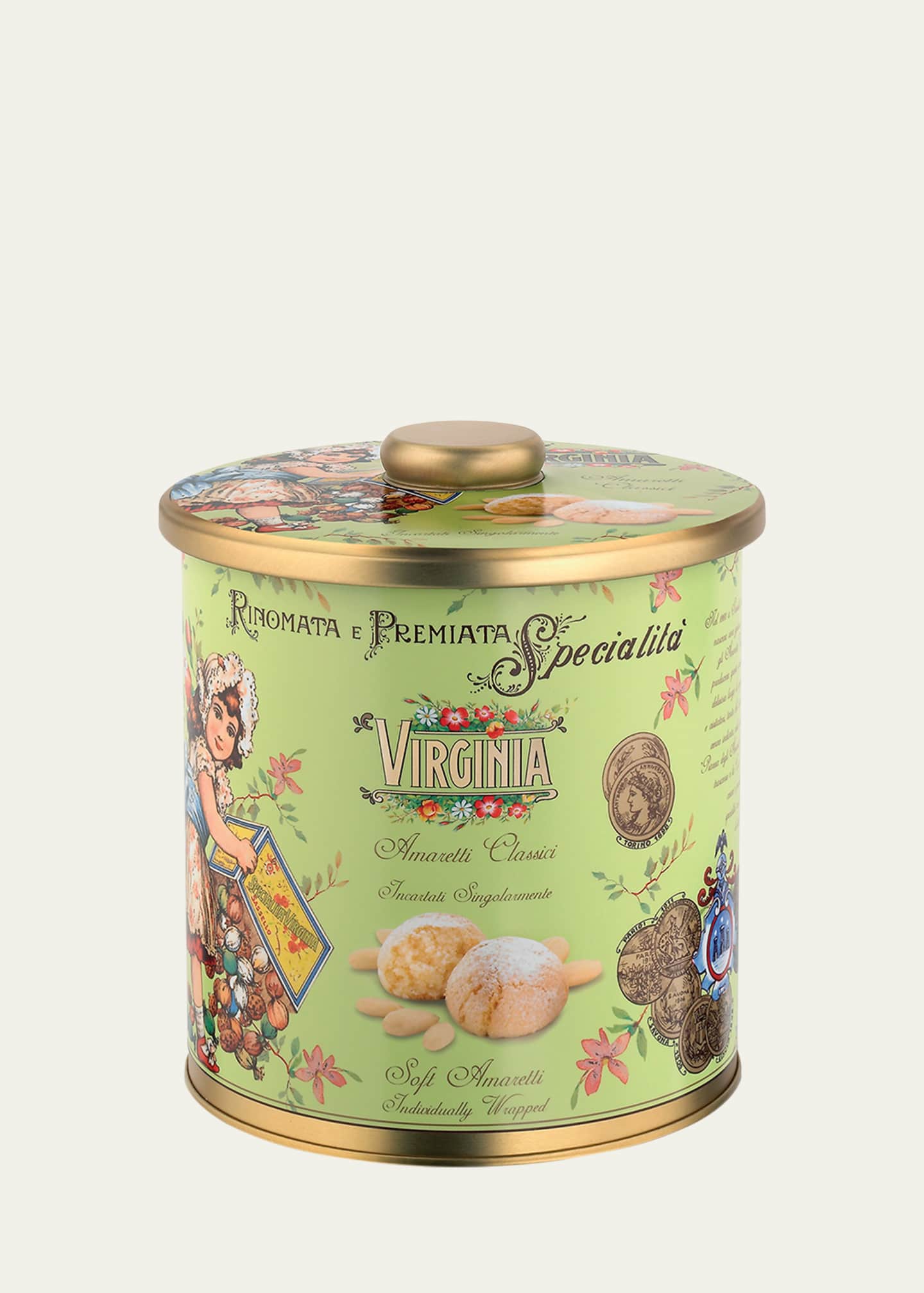 Amaretti Virginia Almond Soft Cookie Tin, 220G Bergdorf Goodman