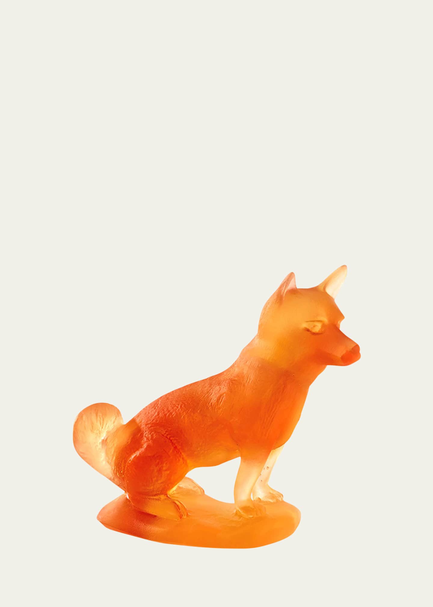 Daum Dog Chinese Horoscope Crystal Figurine