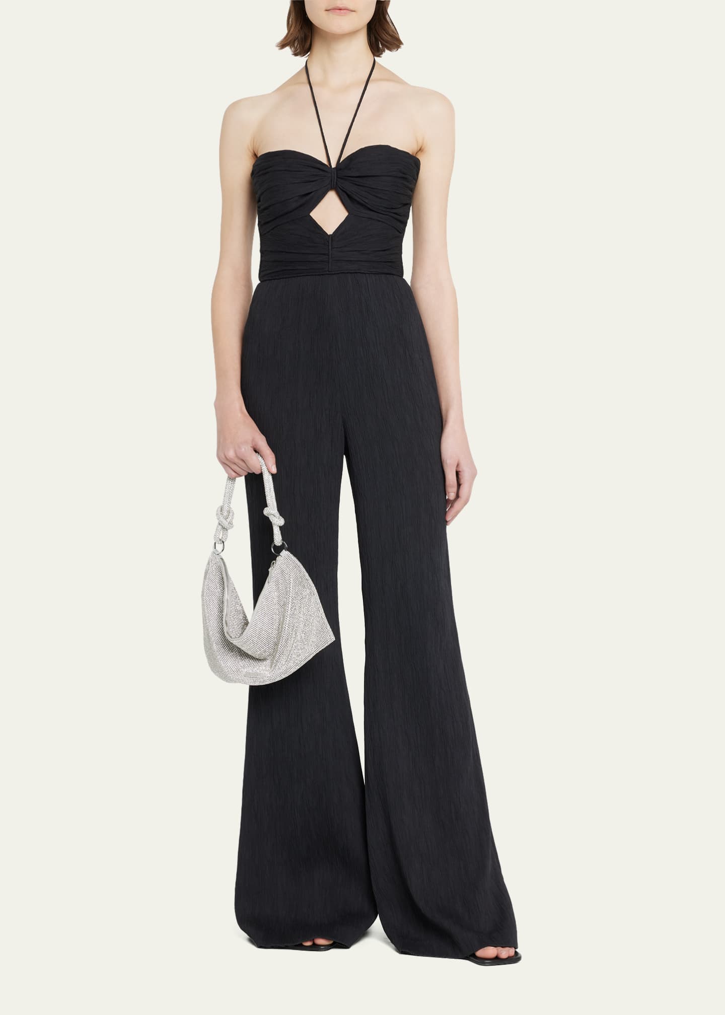 Cult Gaia Hera Knotted Rhinestone Mini Shoulder Bag Image 5 of 5