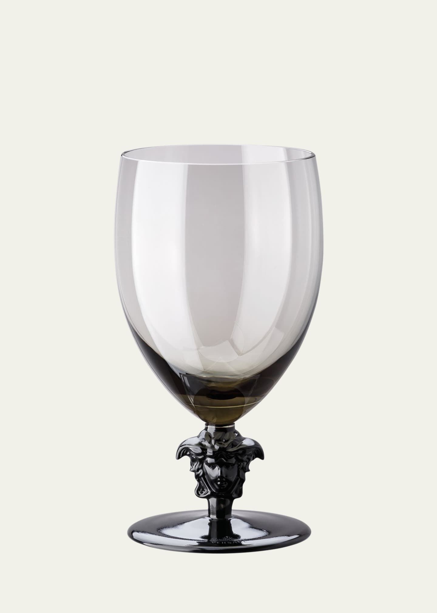 Versace Medusa Lumiere Short Stem Haze Red Wine Glasses, Set of 2