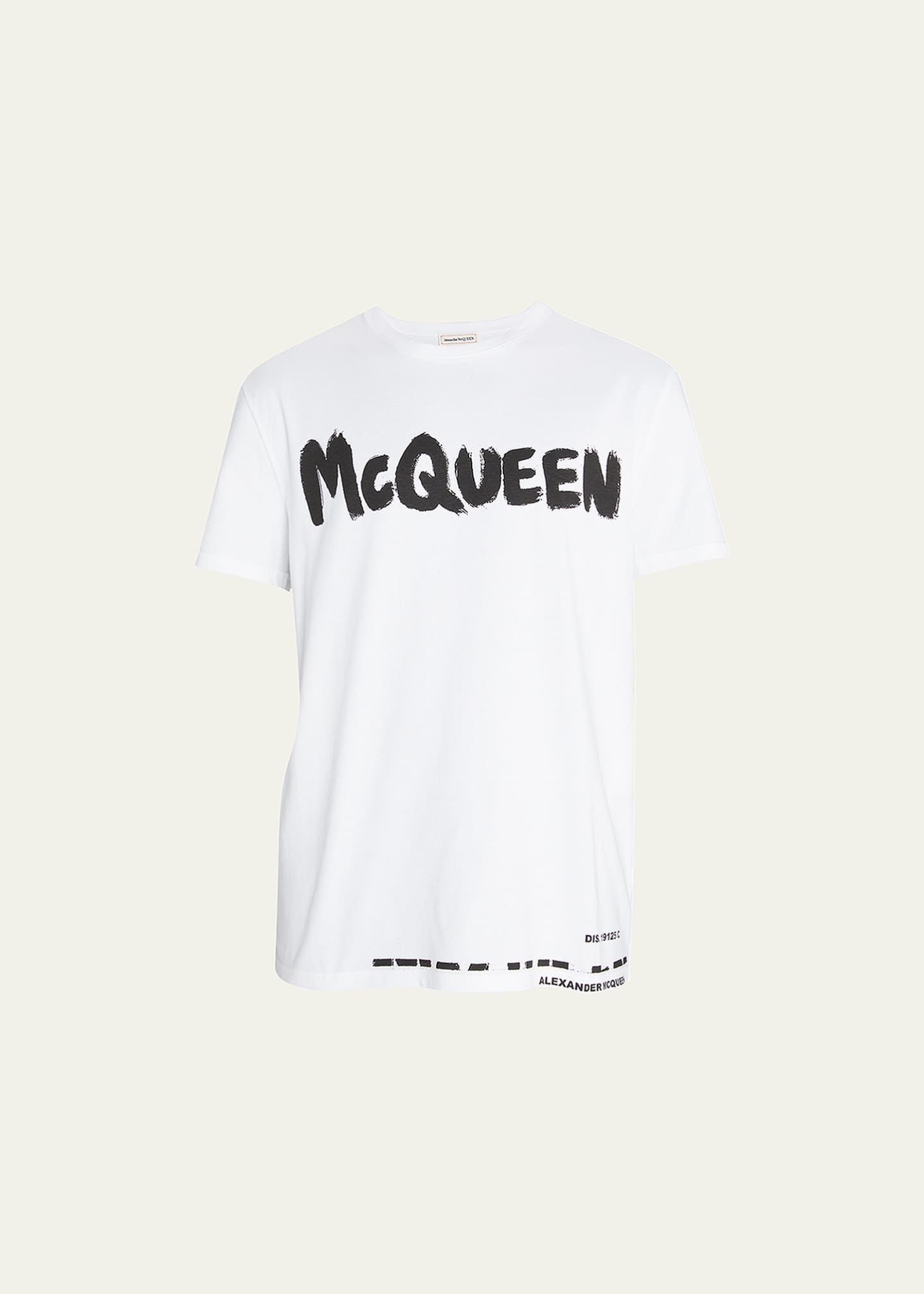 Alexander McQueen Men s Graffiti Logo T Shirt Bergdorf Goodman