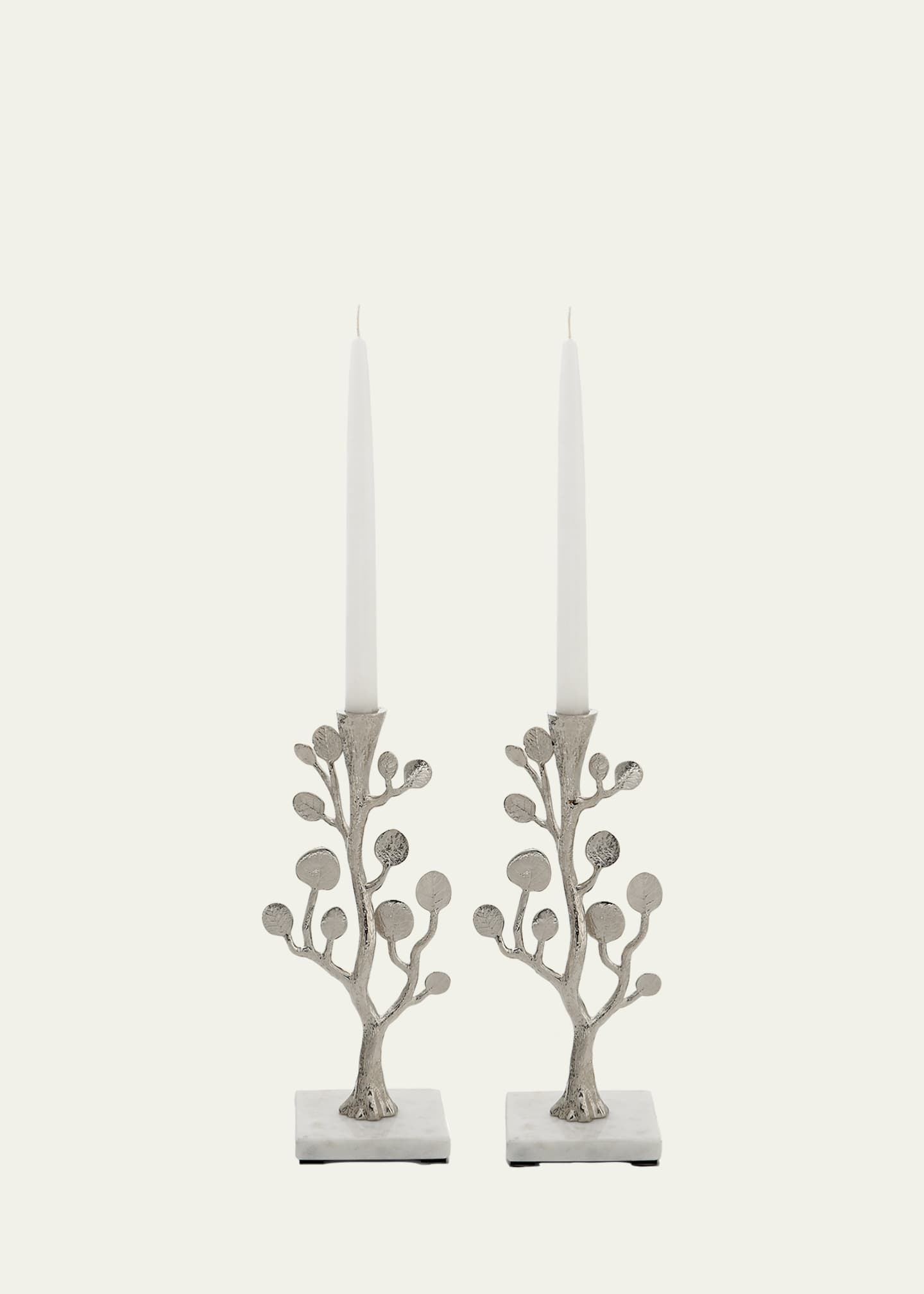 Michael Aram Botanical Leaf Candleholders, Set of 2 Image 1 of 2