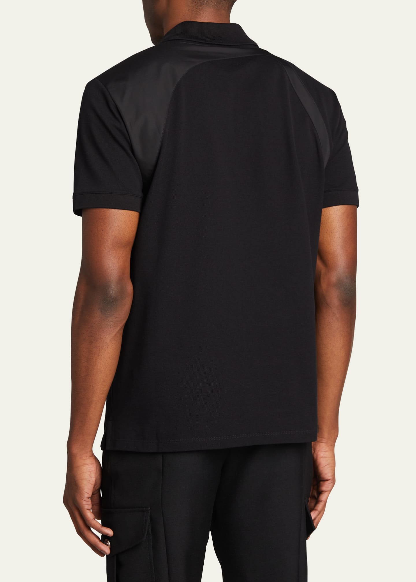 Alexander McQueen Men's Logo-Tape Harness Polo Shirt - Bergdorf Goodman